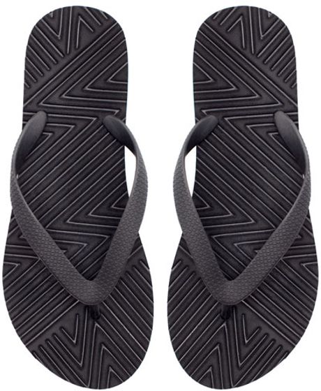 Zara Flip Flops in Black for Men - Lyst