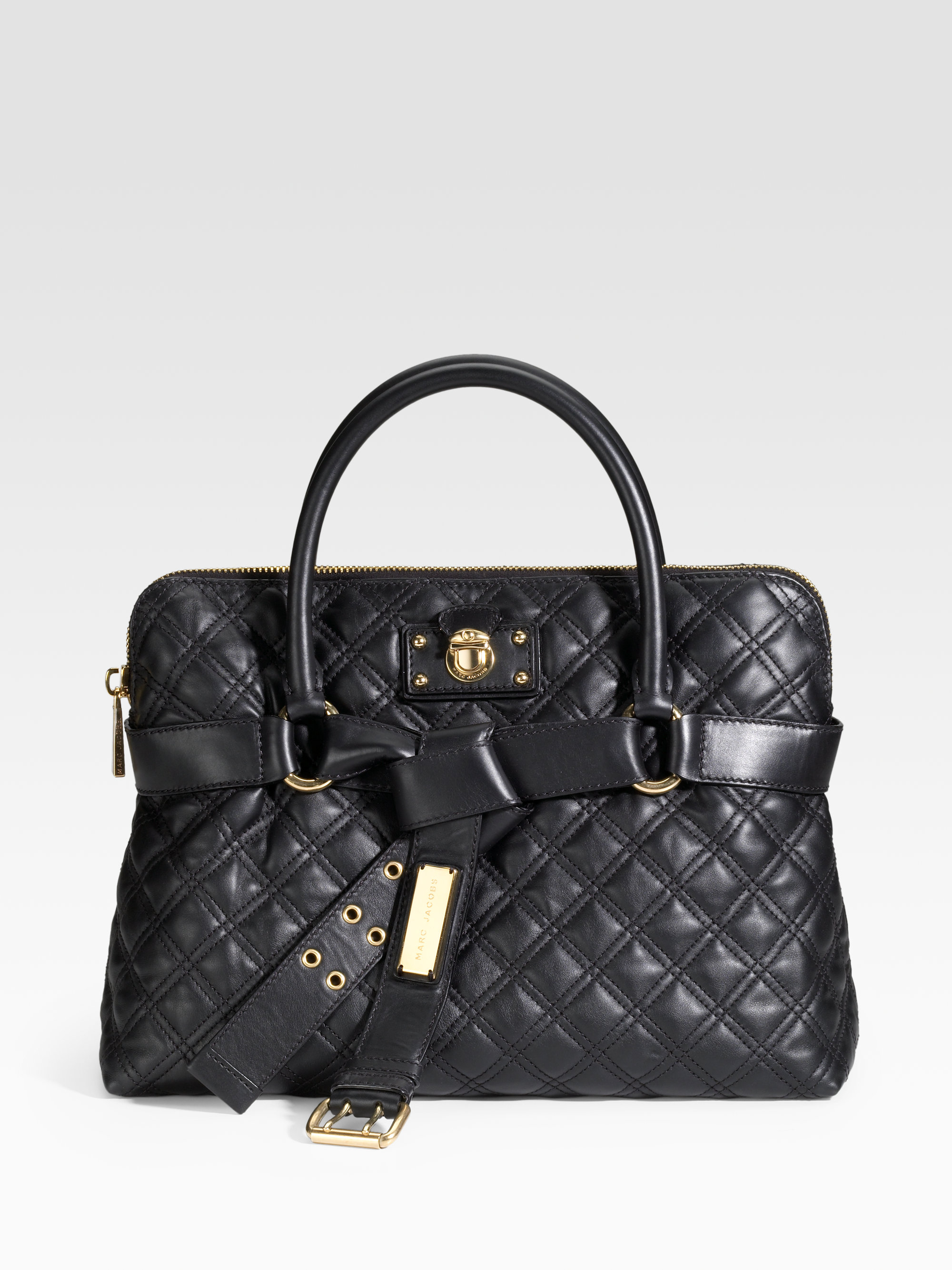 Marc Jacobs Bruna Classic Quilted Bag in Black | Lyst
