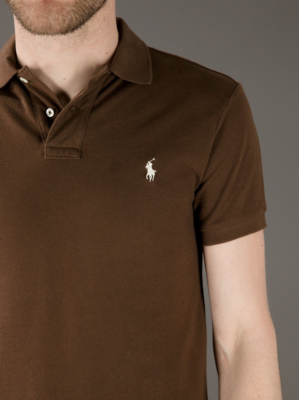 Polo Ralph Lauren Classic Polo Shirt in Brown for Men | Lyst