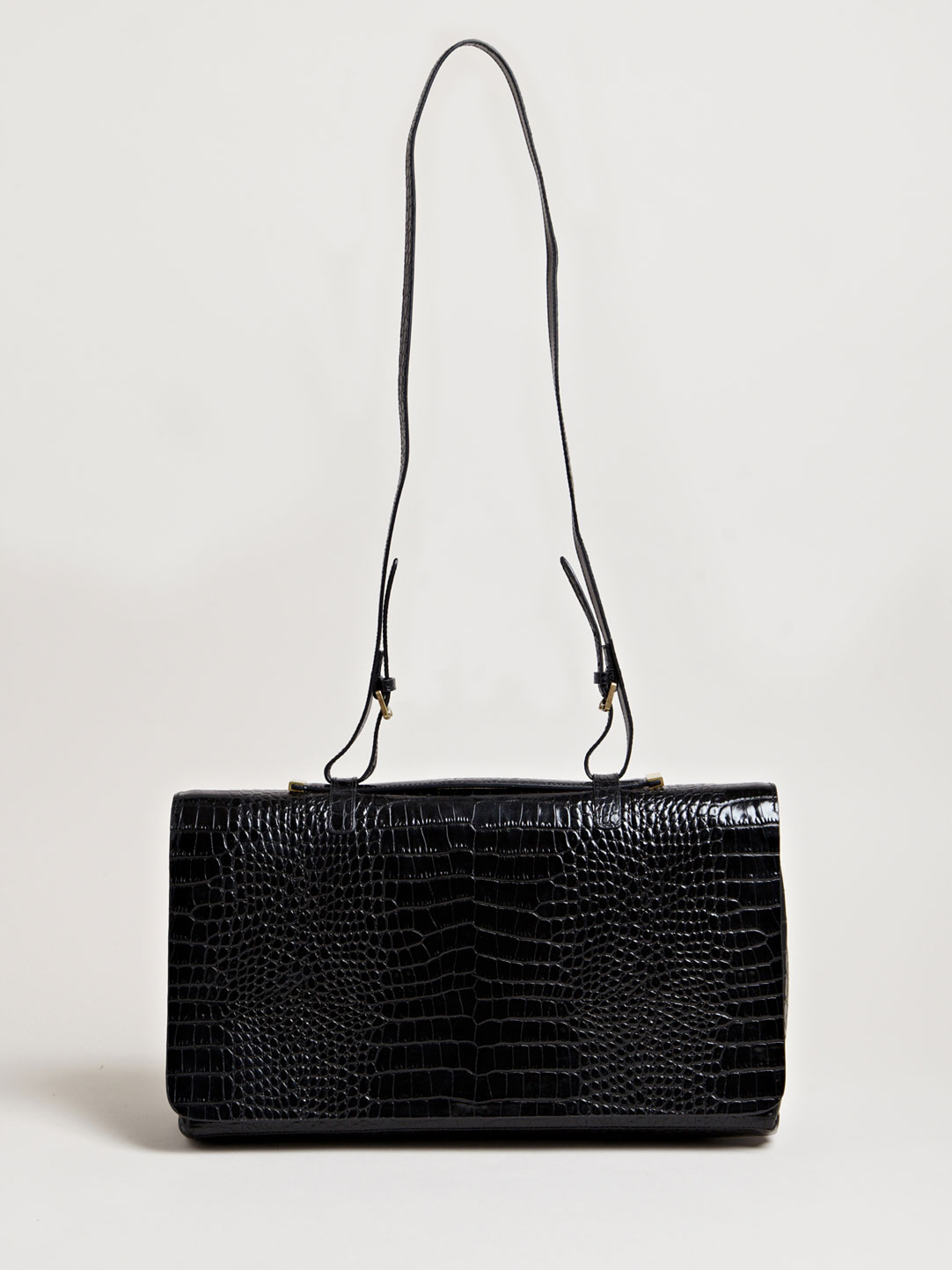 Dries Van Noten Womens Imitation Reptile Handbag In Black Lyst Dries Van Noten Womens Imitation
