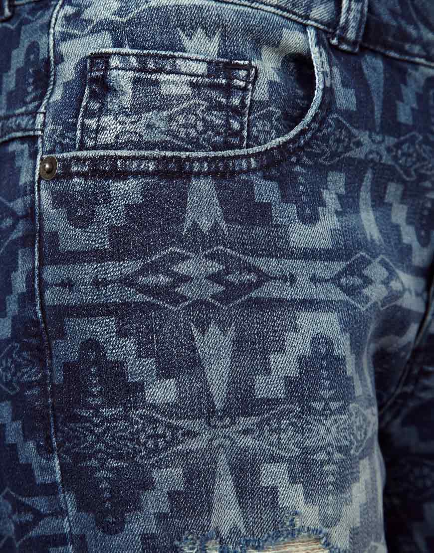 laser print jeans