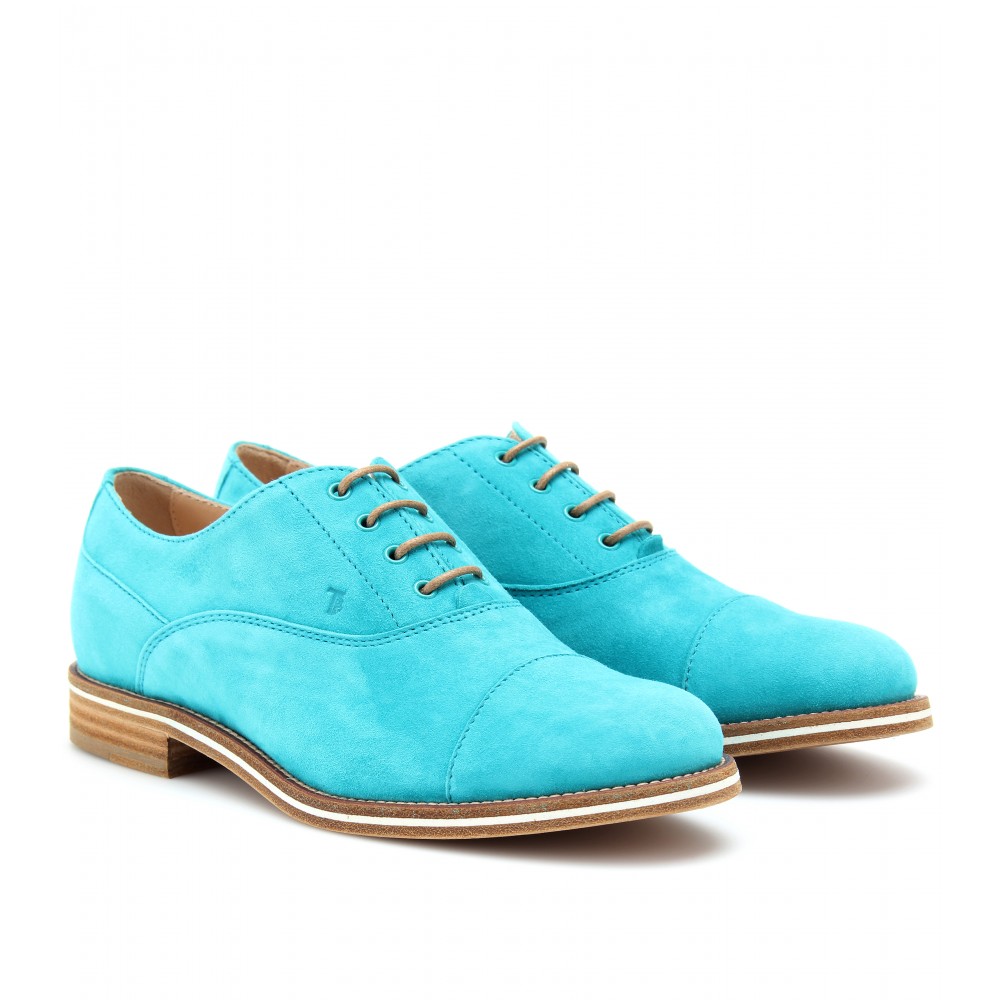 turquoise brogues