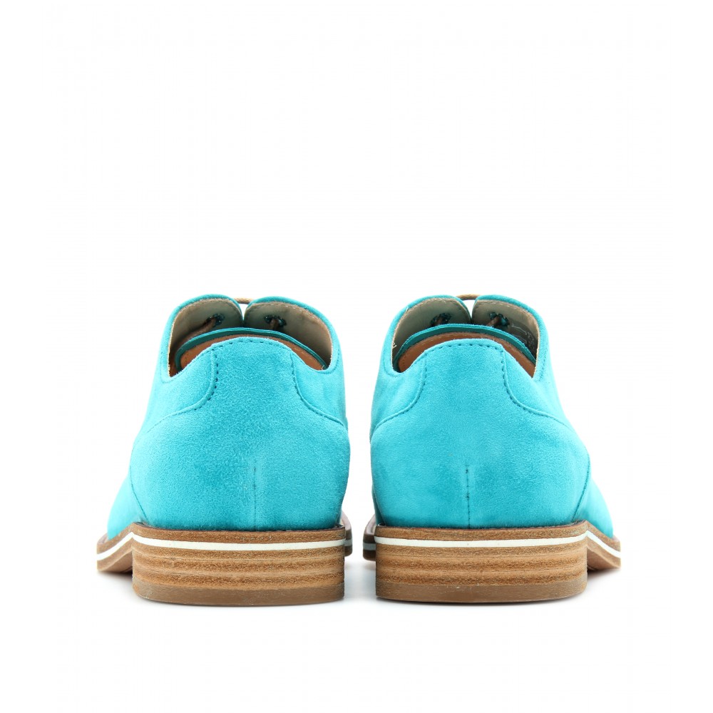 turquoise brogues