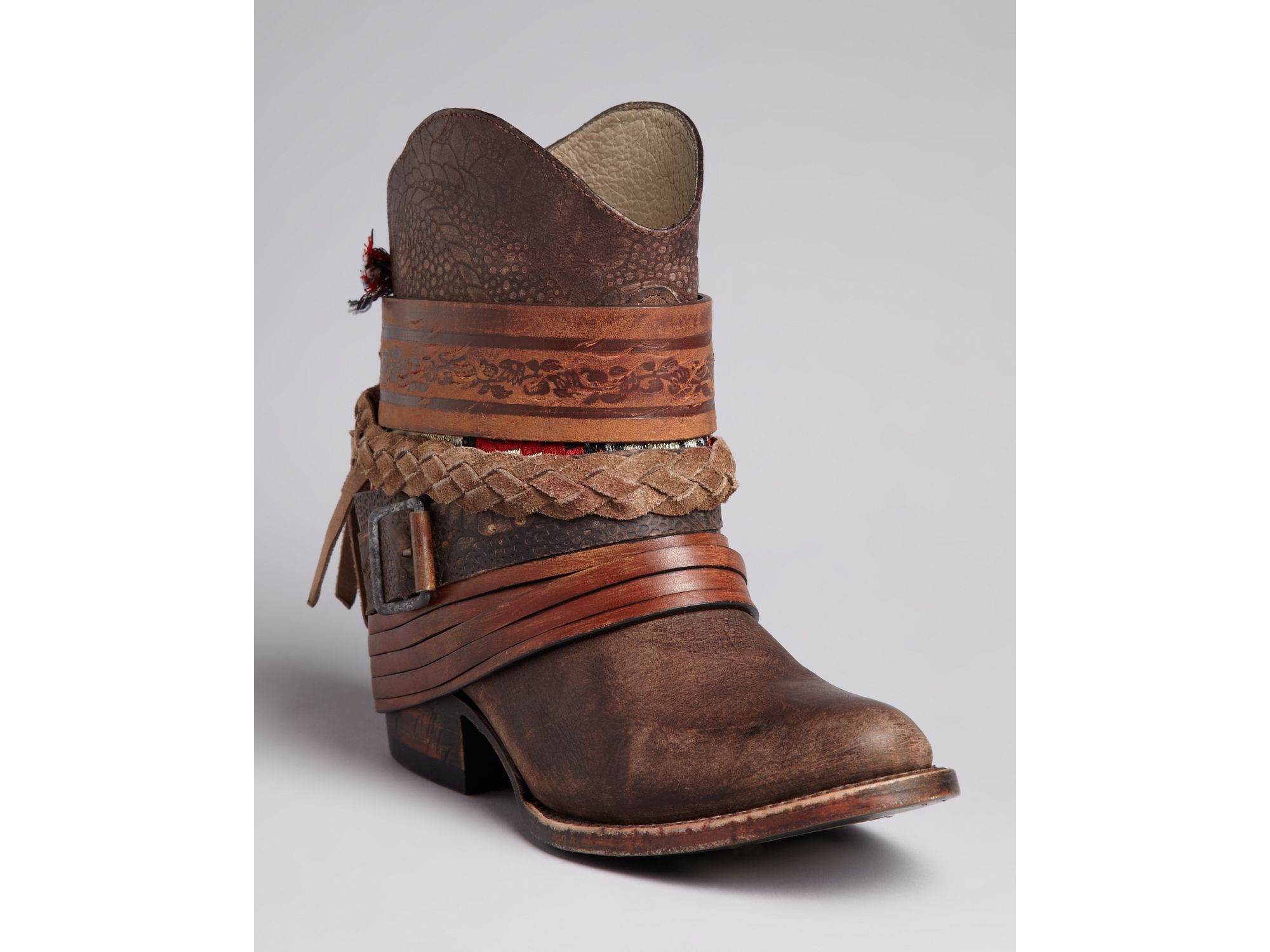 brown western booties