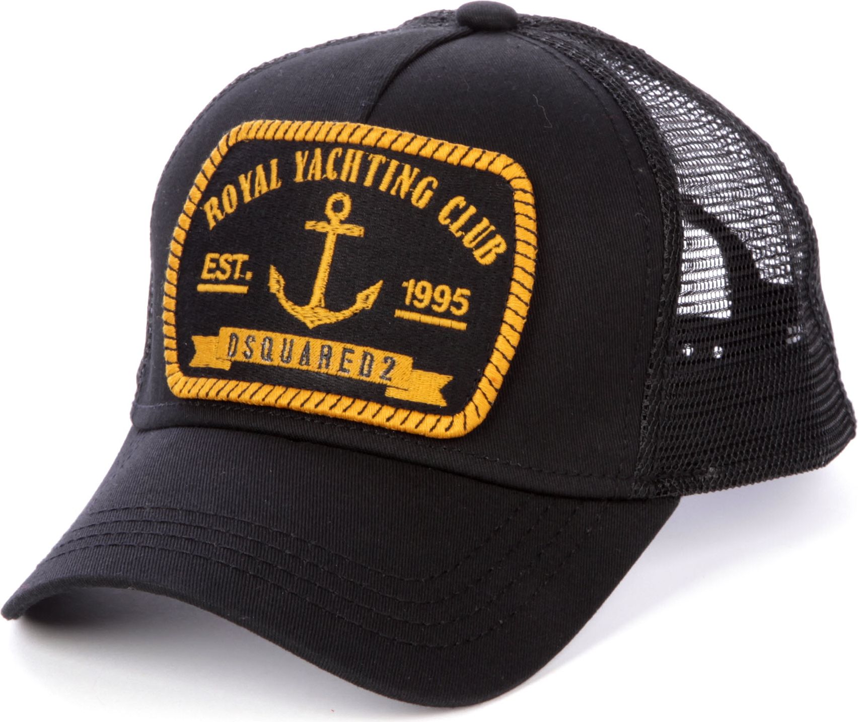 DSquared² Yacht Club Baseball Cap in Black for Men | Lyst UK
