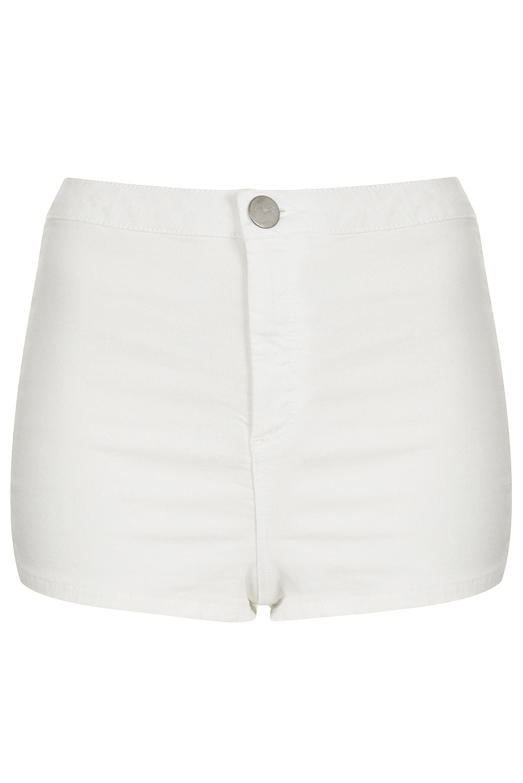 white high waisted hot pants