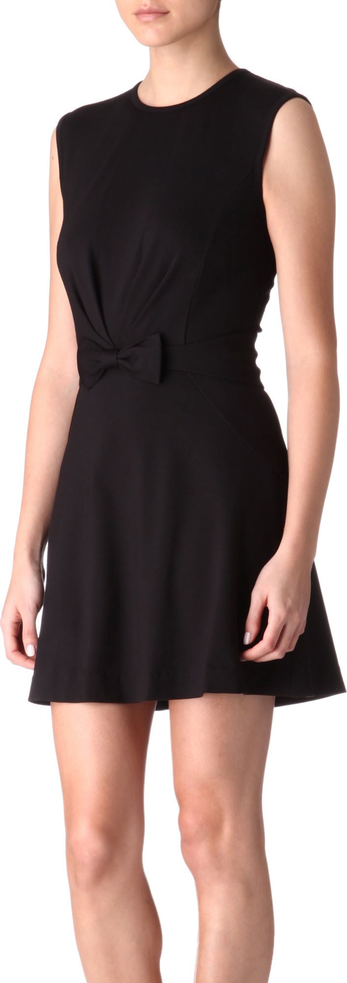 ted baker bow dress black