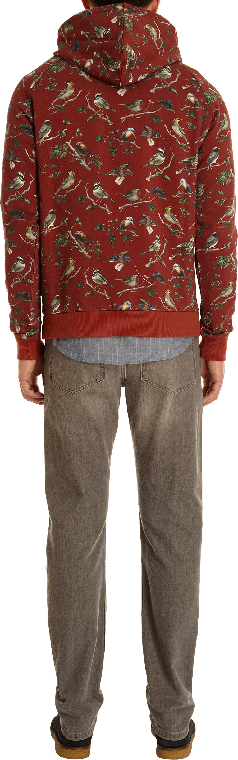ami red hoodie