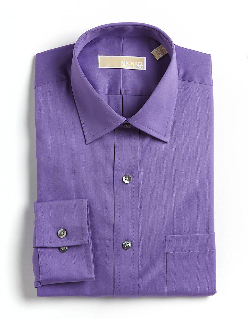Michael Michael Kors Cotton Twill Dress Shirt in Purple for Men (bright ...