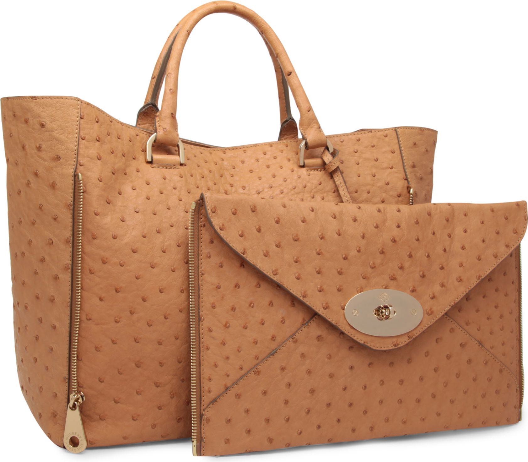 mulberry ostrich leather handbags