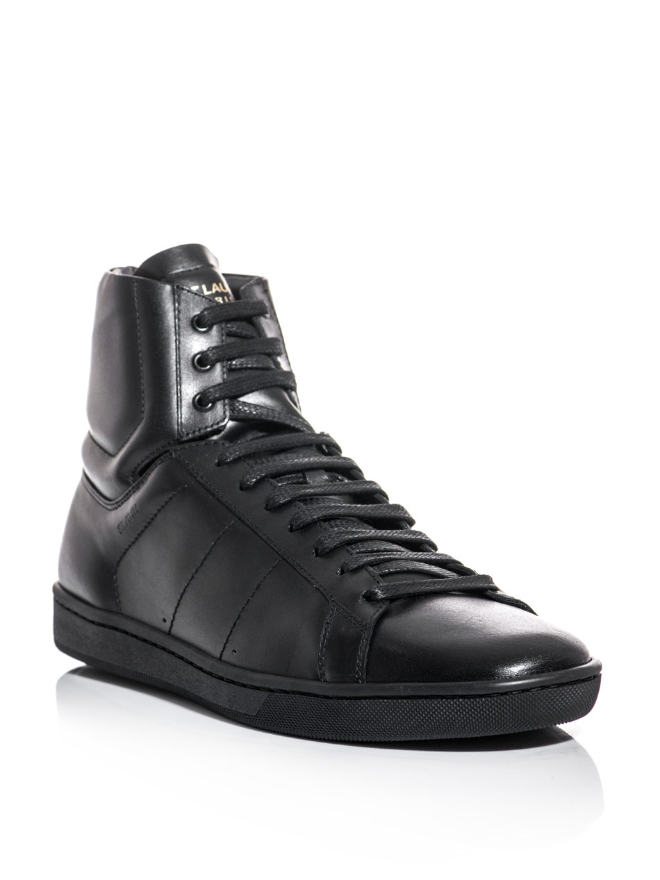 saint laurent trainers black
