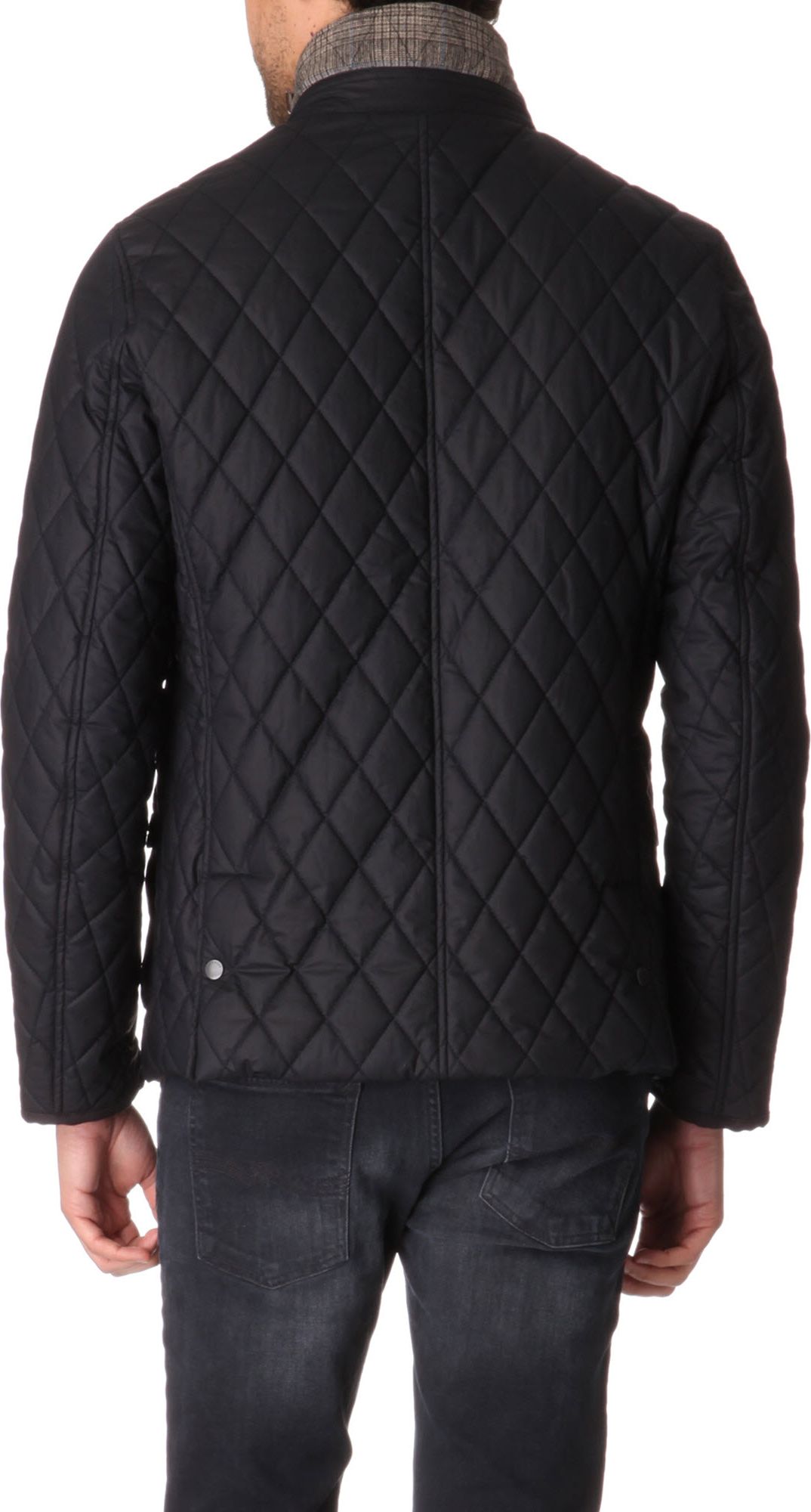 Ted Baker Quilted Jacket in Navy (Black) for Men - Lyst