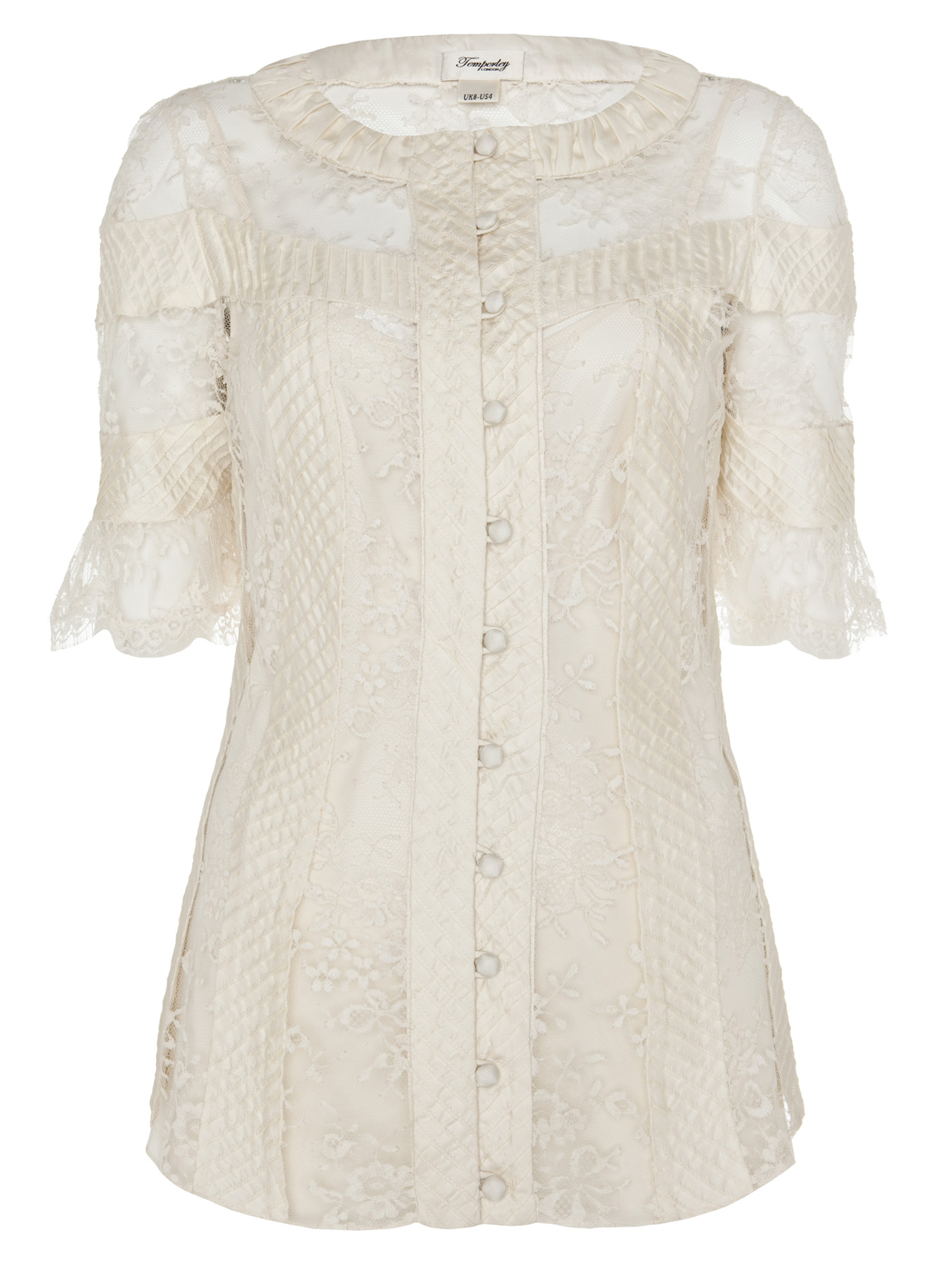 Temperley london Jewel Shirt in White | Lyst