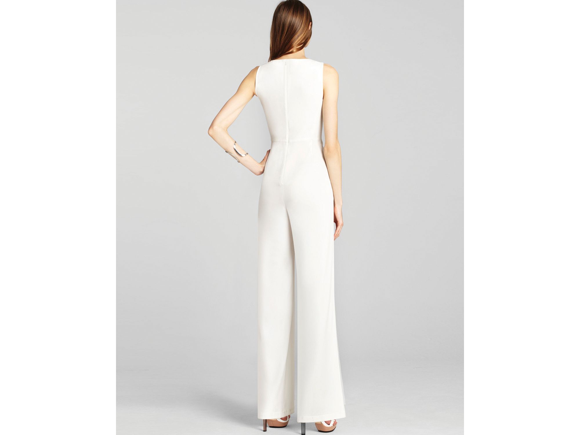 bcbgmaxazria white jumpsuit