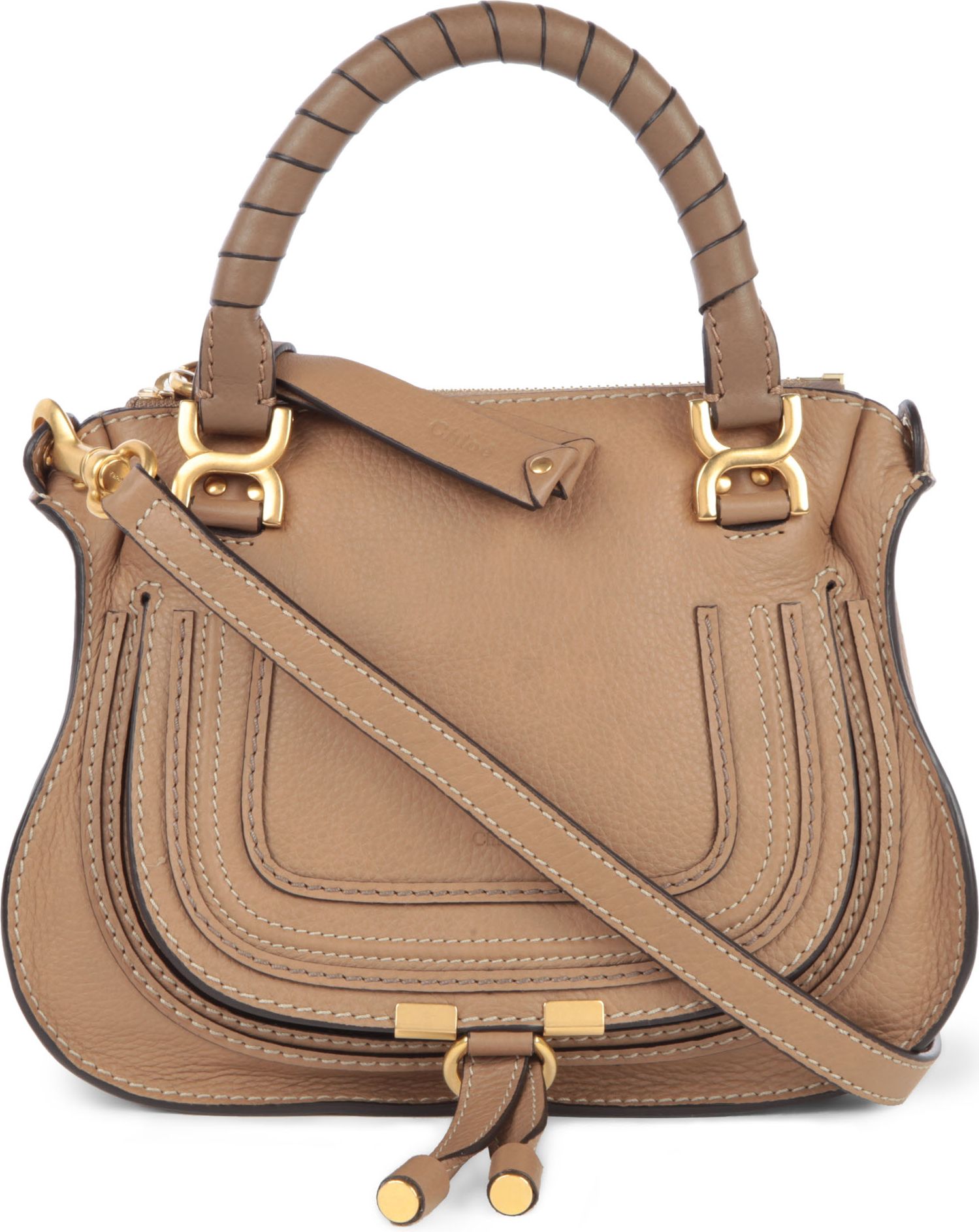 Chloé Marcie Mini Crossbody Bag in Brown (nut) | Lyst