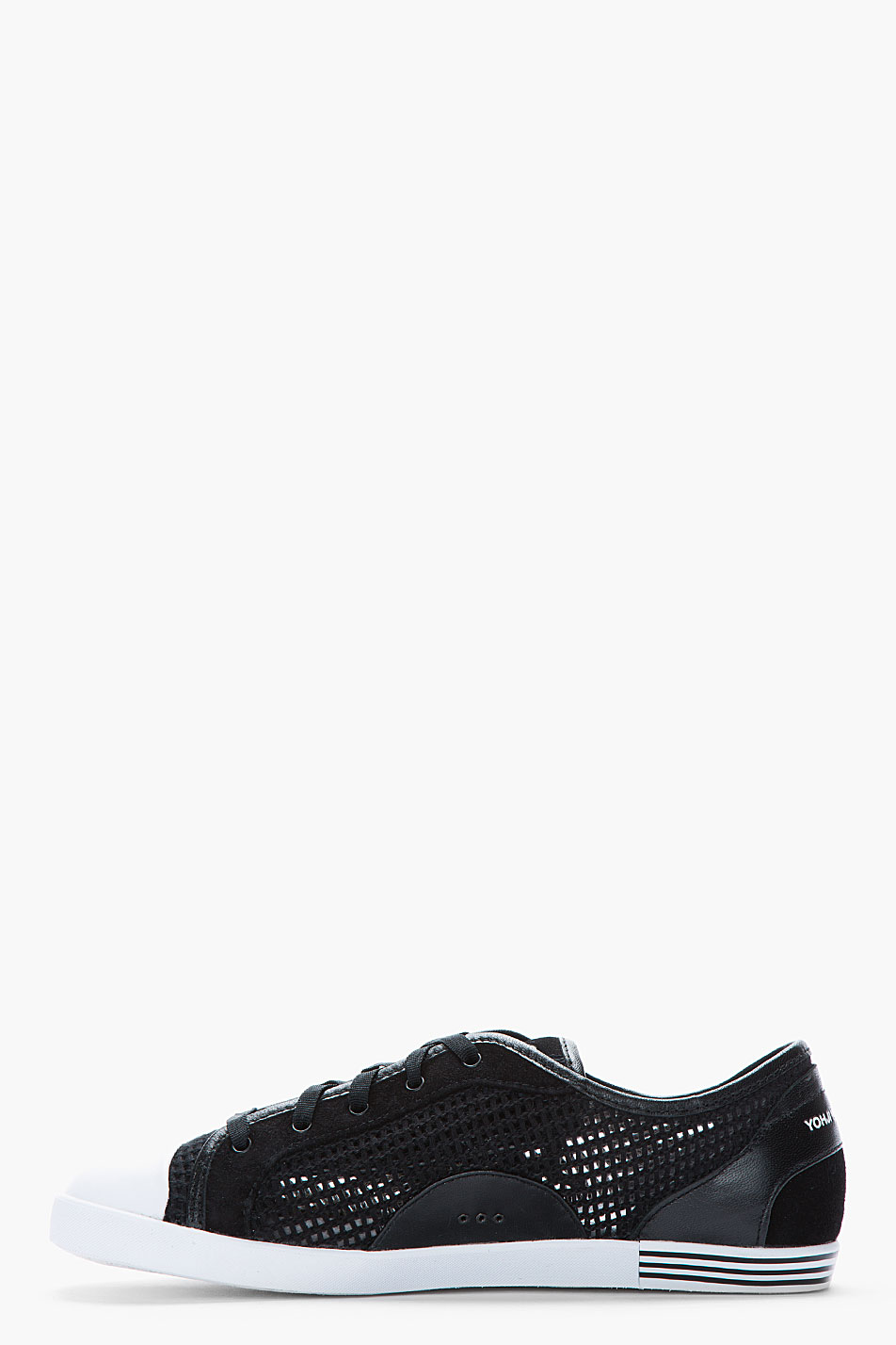 leather black plimsolls
