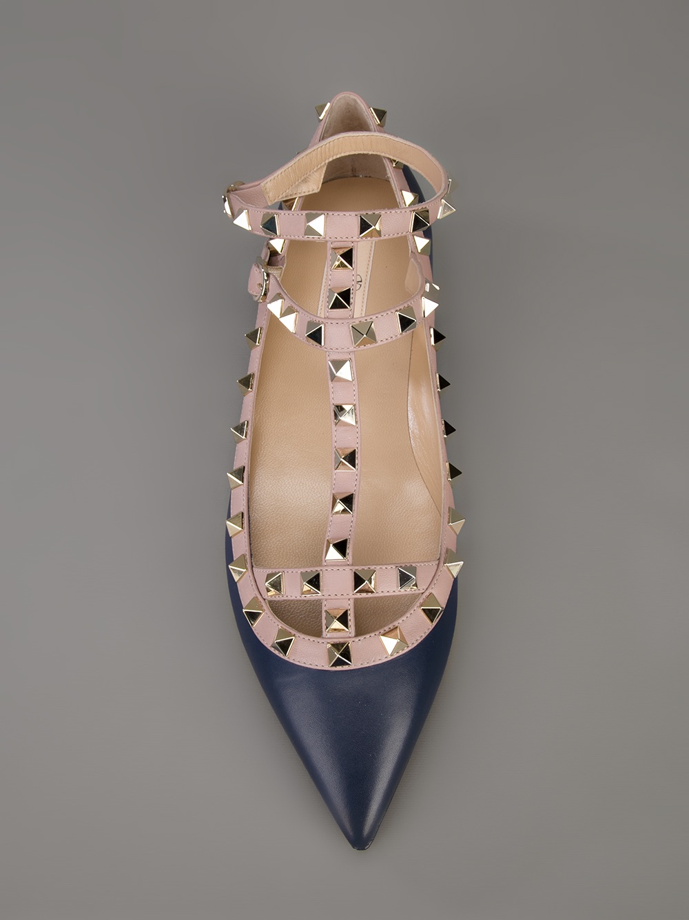 navy valentino rockstud shoes