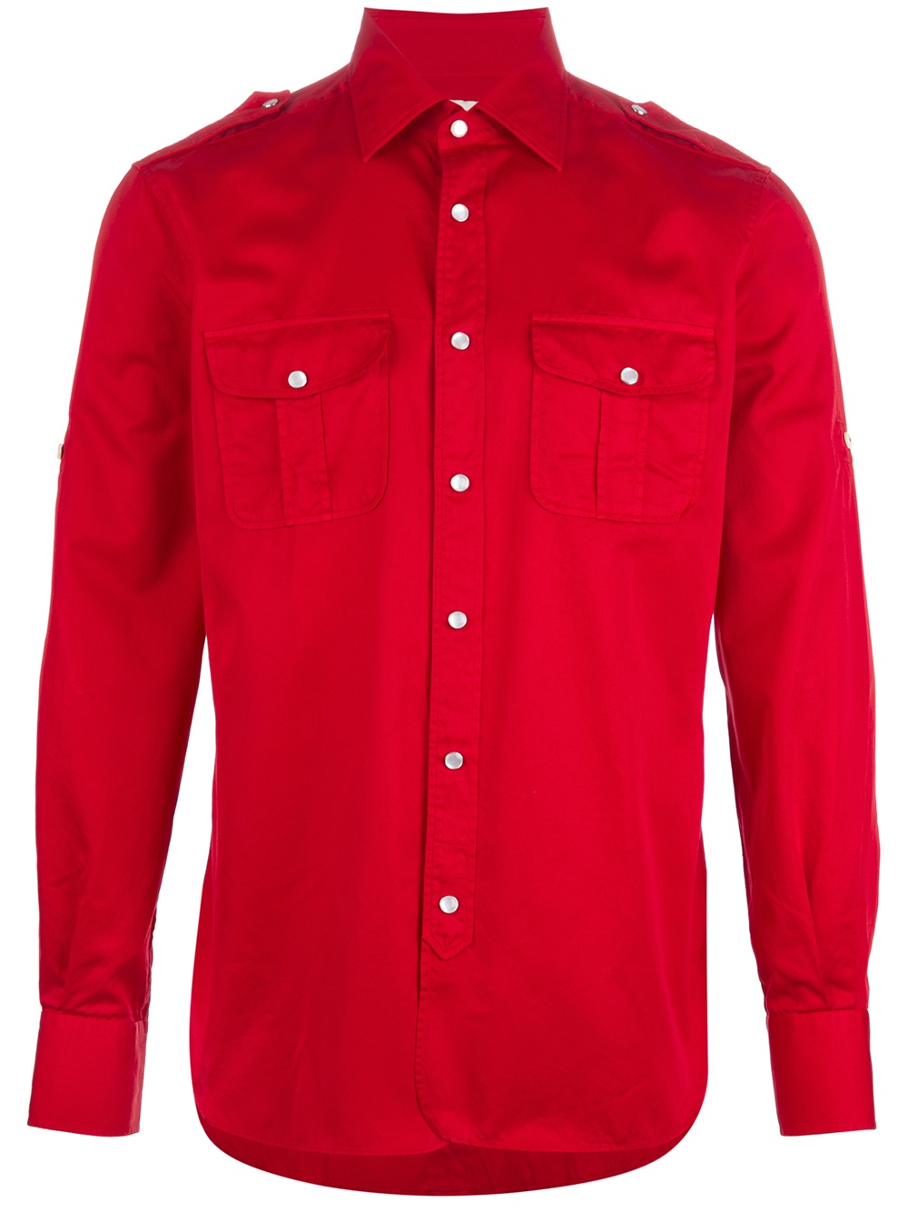 Gx1983 Epaulette Shirt in Red for Men Lyst