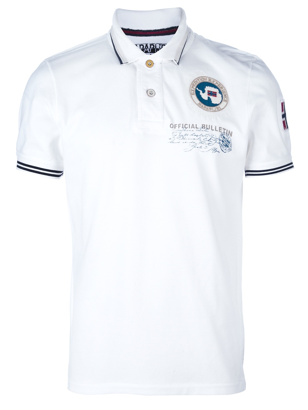 Napapijri Logo Polo Shirt in White for Men - Lyst