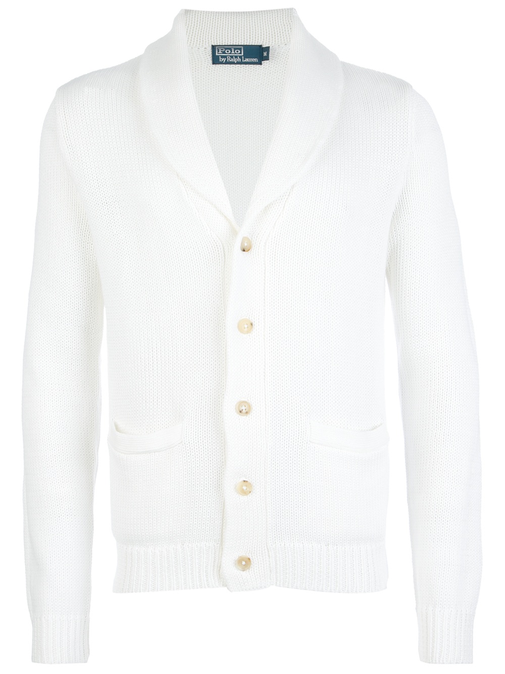 white shawl collar cardigan