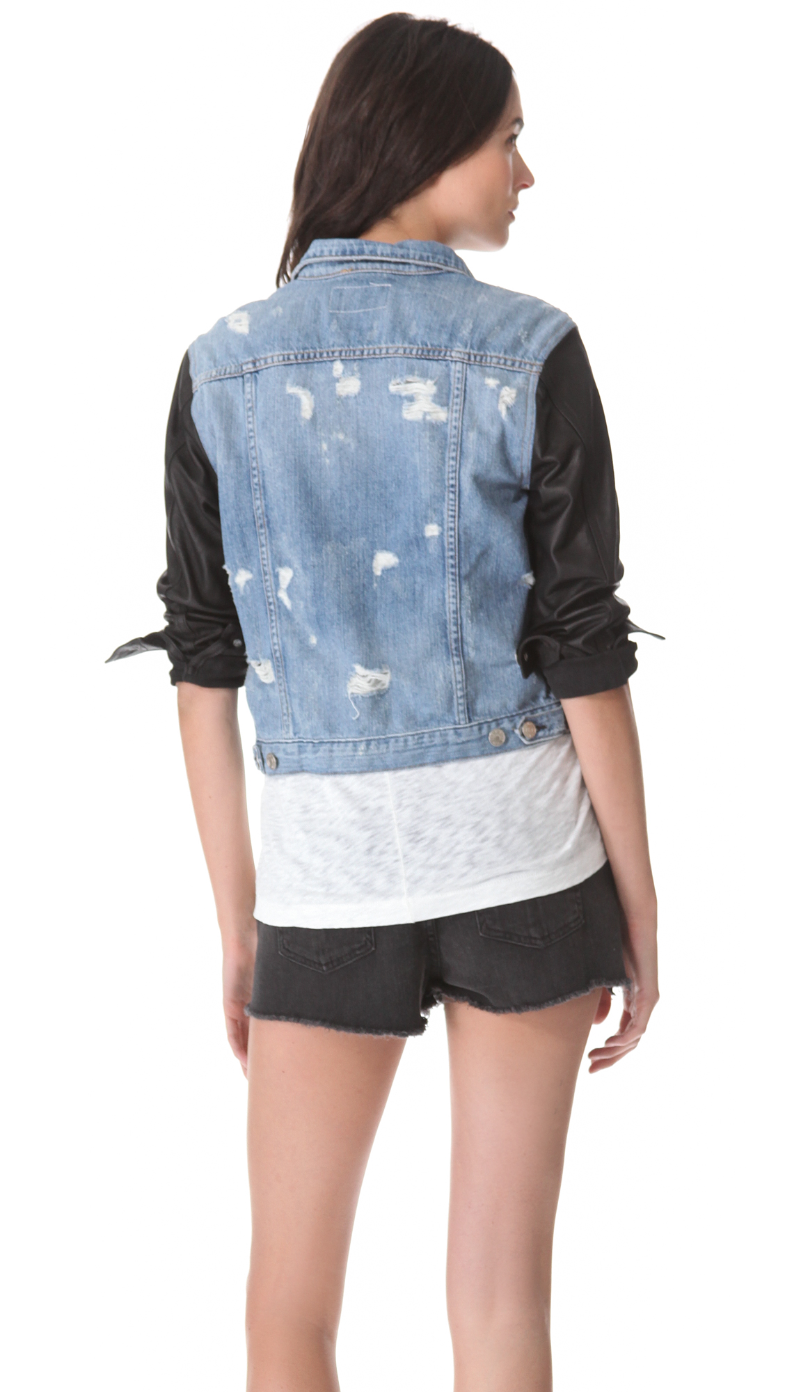 Rag \u0026 Bone The Jean Jacket With Leather 