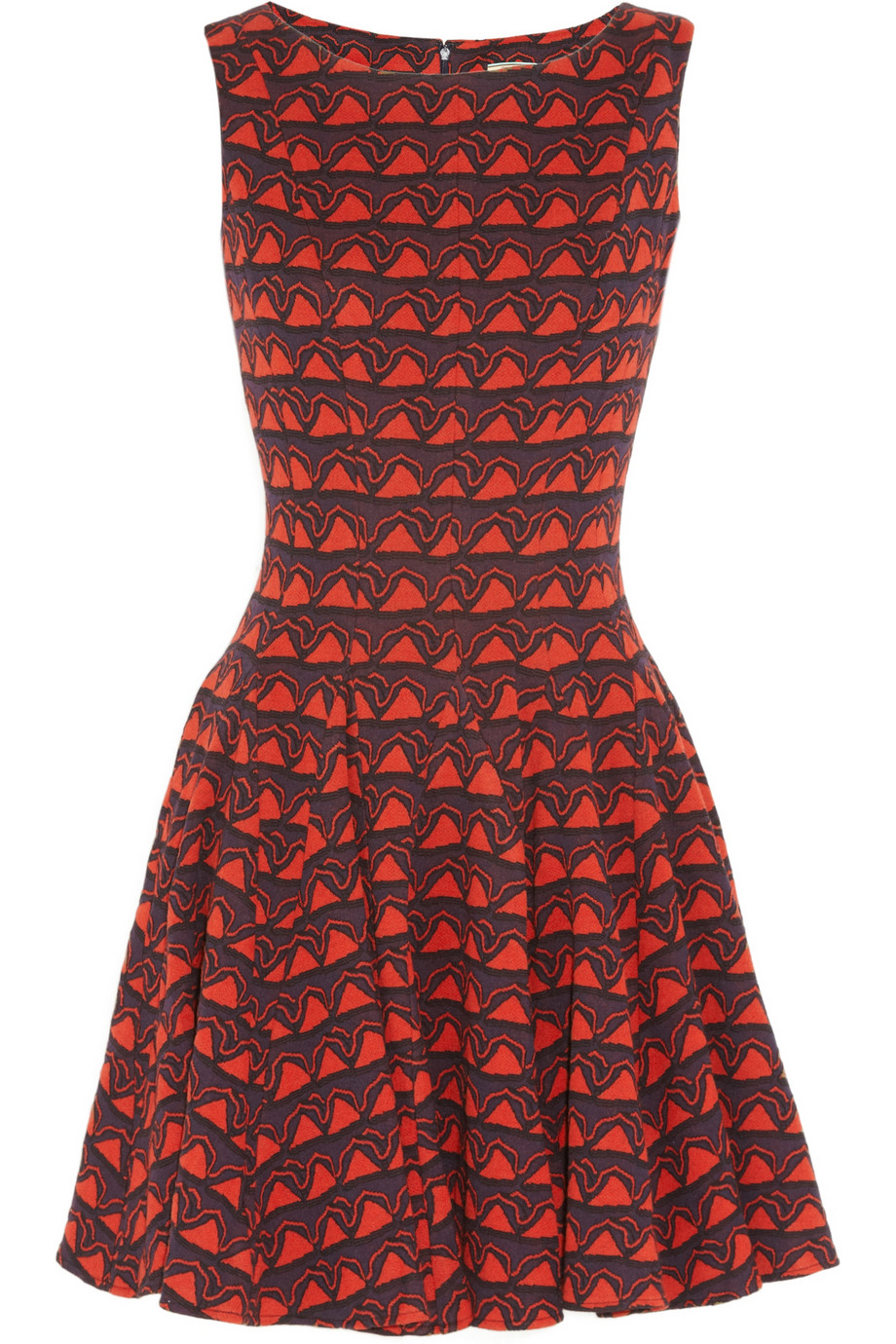 Issa Jacquard Dress in Red | Lyst