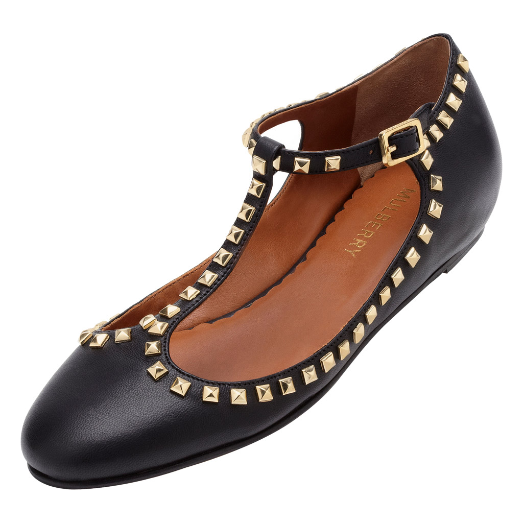 studded t bar shoes