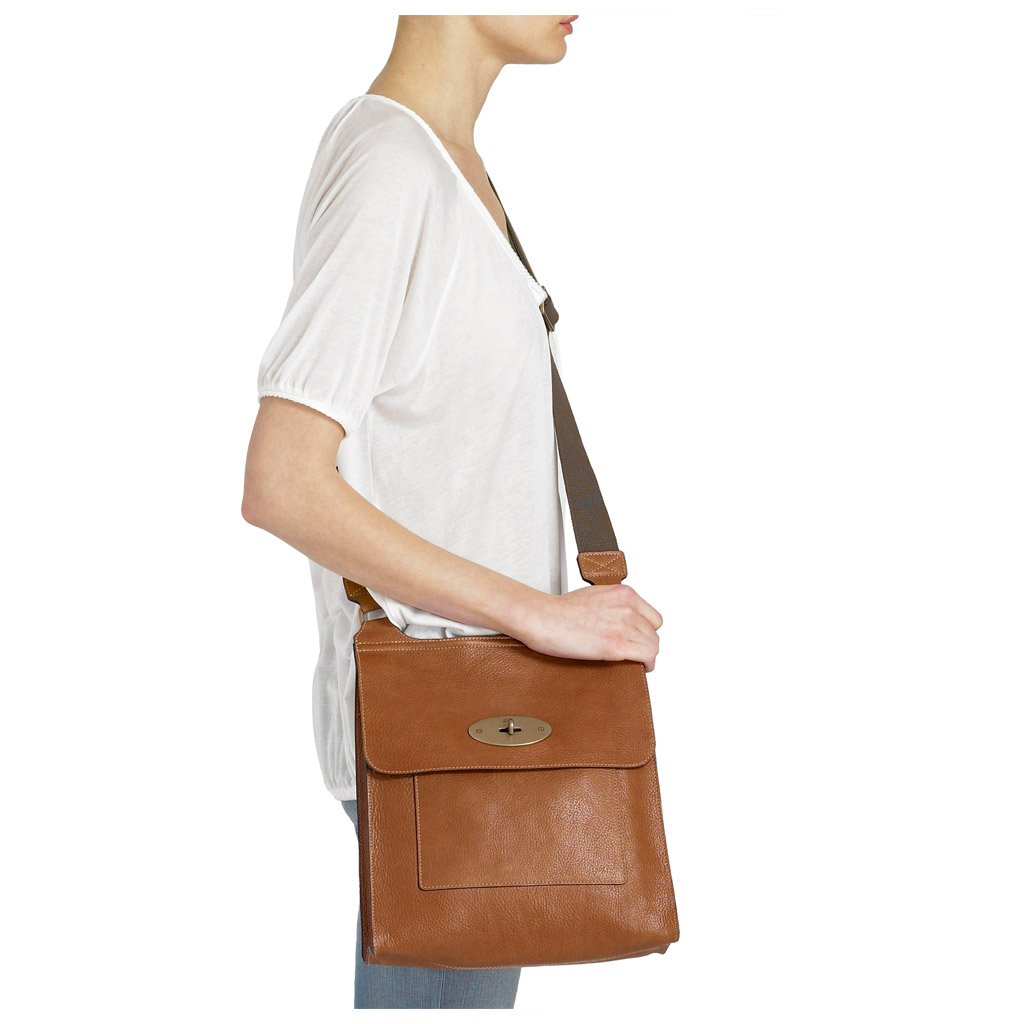 Mulberry Antony Messenger in Oak Natural Leather (Brown) for Men | Lyst