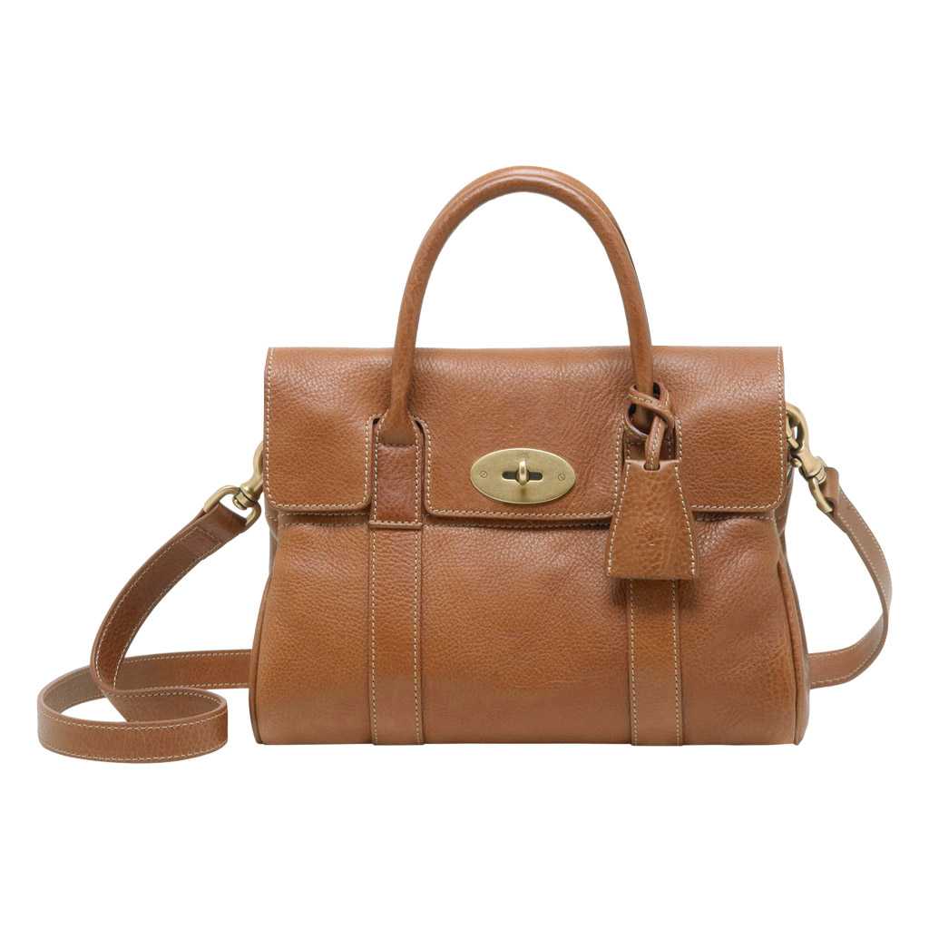Mulberry Small Bayswater Satchel in Oak Natural Leather (Brown) - Lyst