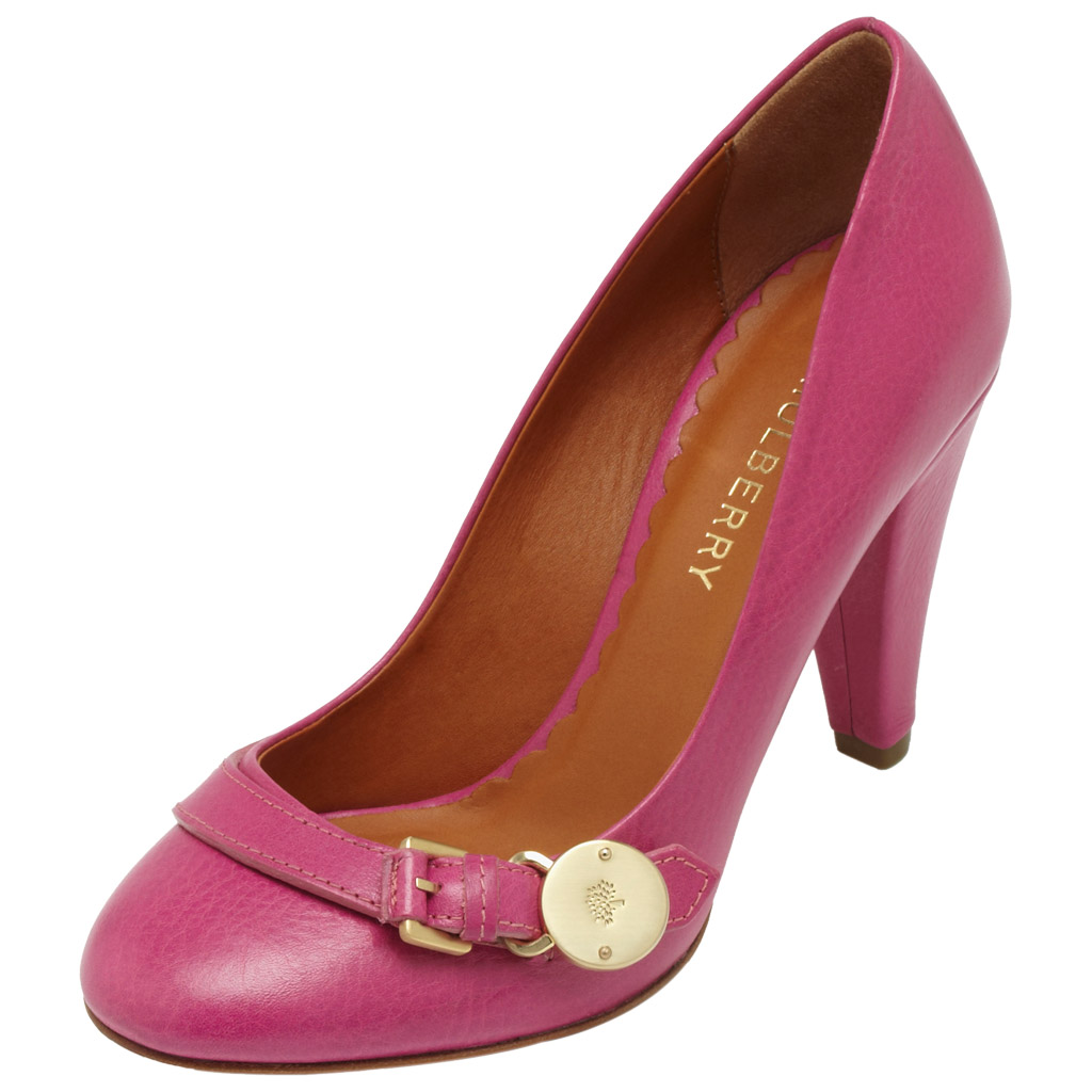 Mulberry Bayswater Mid Heel Pump in Pink - Lyst
