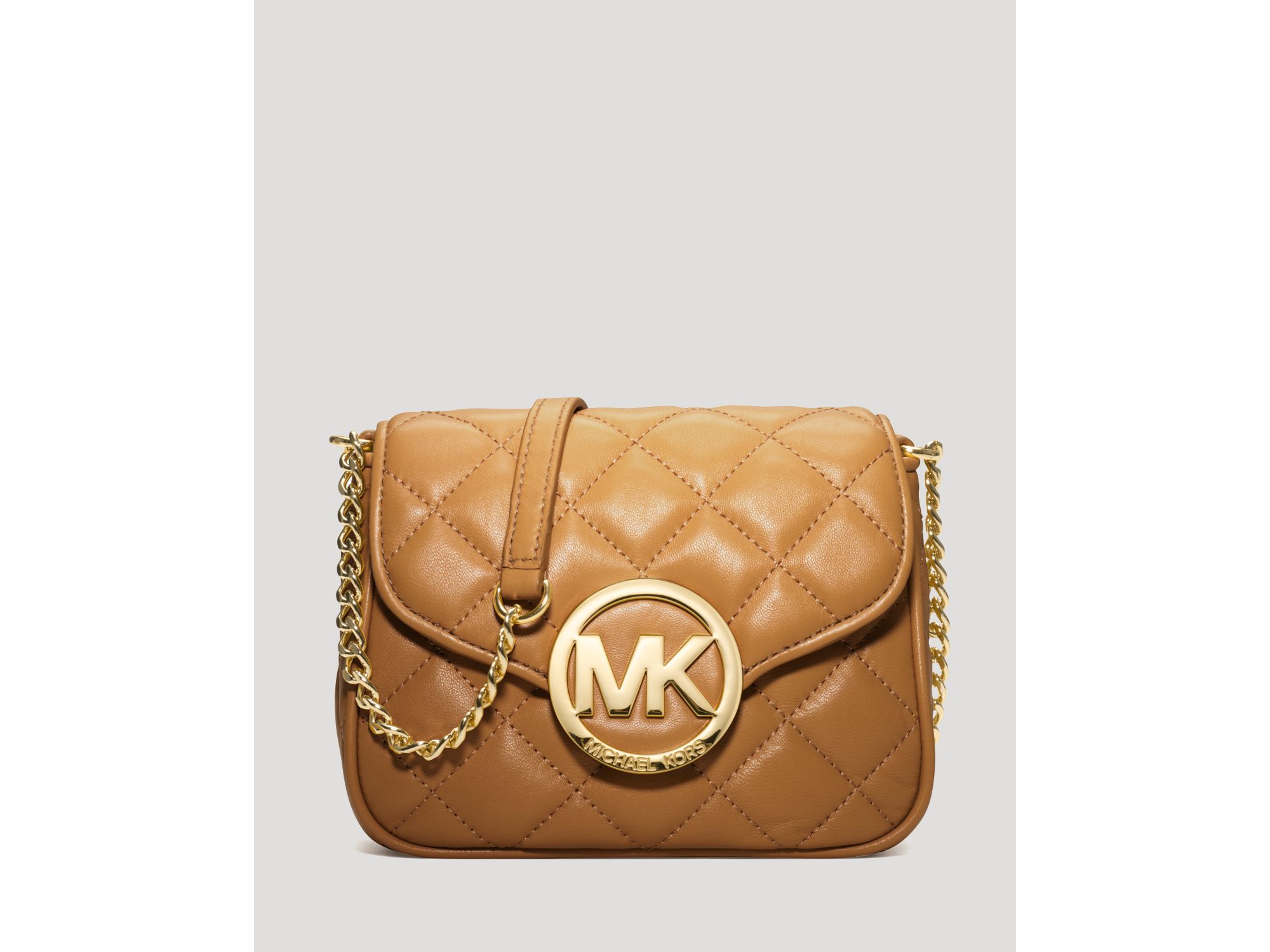small brown michael kors crossbody