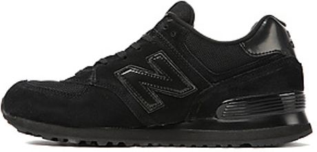 New Balance The Classic 574 Sneaker in All Black in Black for Men | Lyst