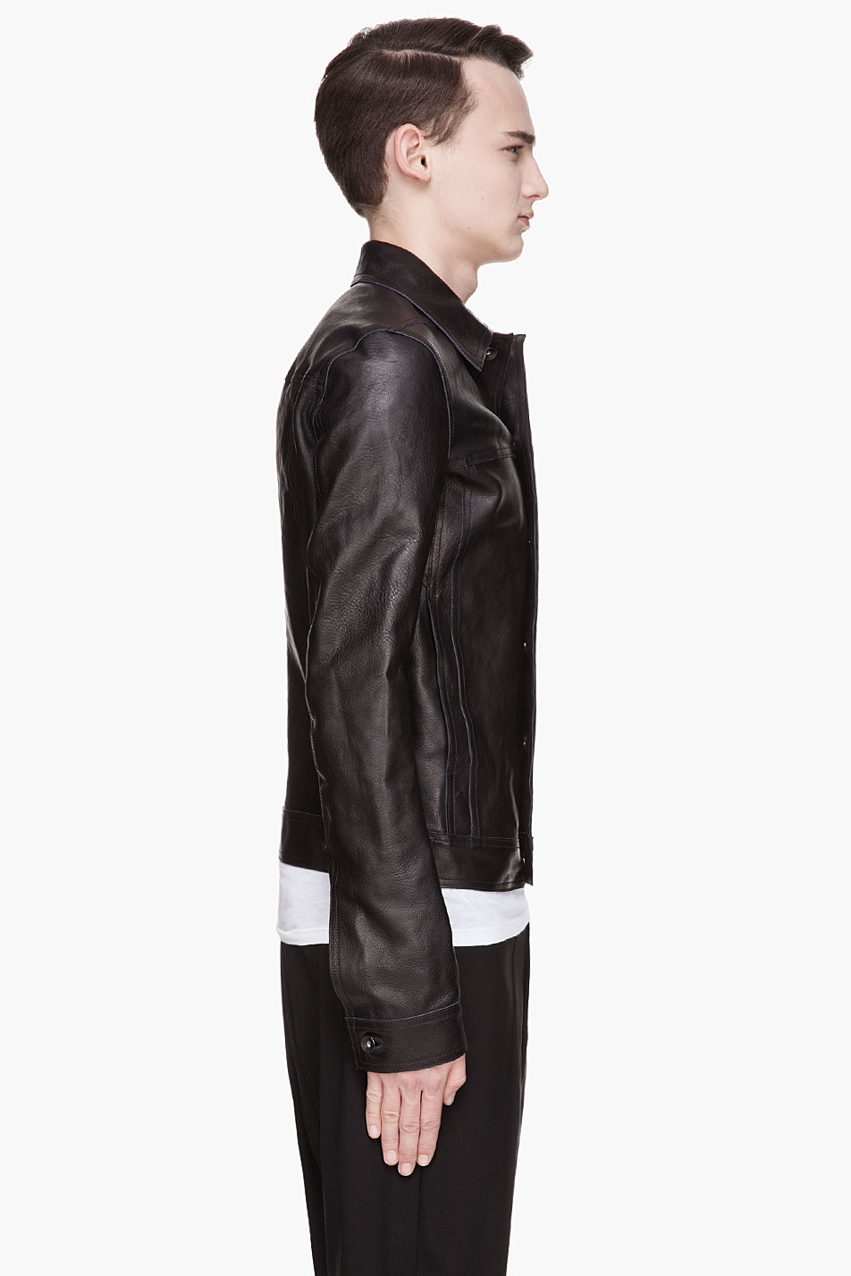 mens leather work jacket