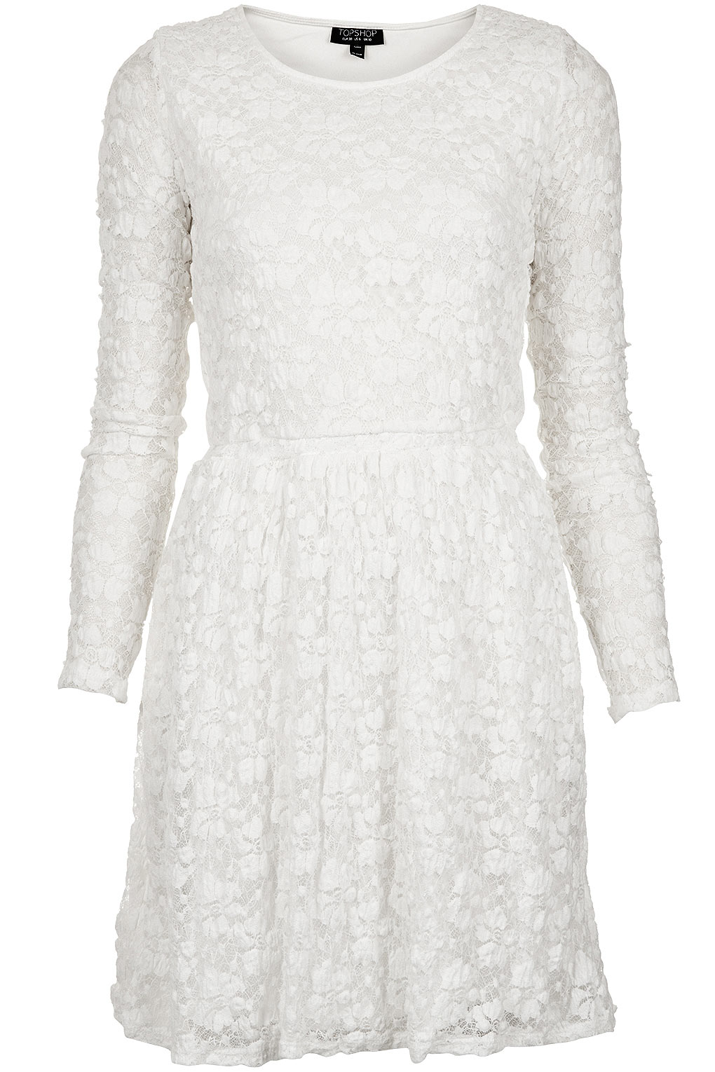 topshop white crochet dress