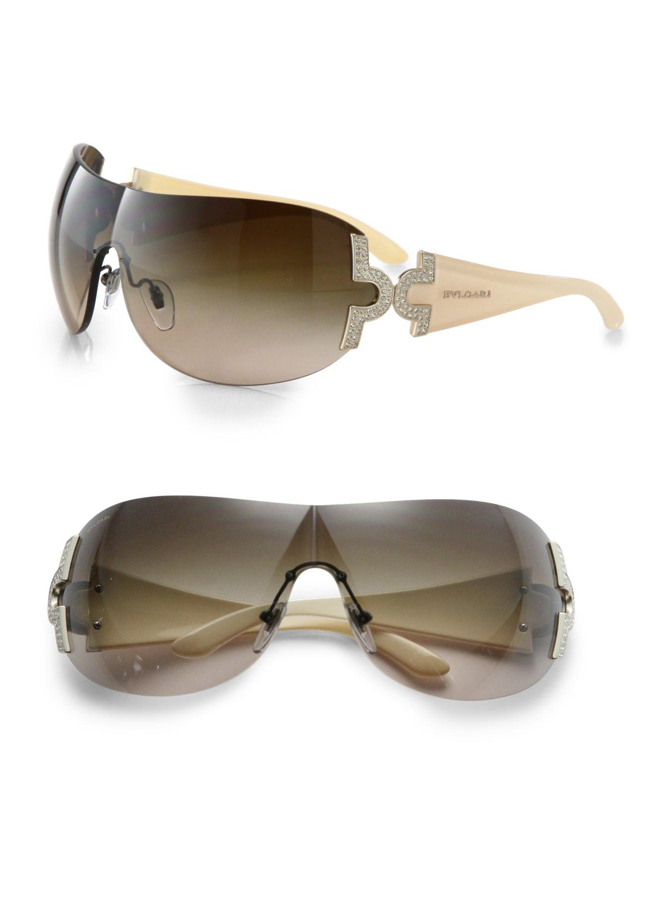 bvlgari white sunglasses