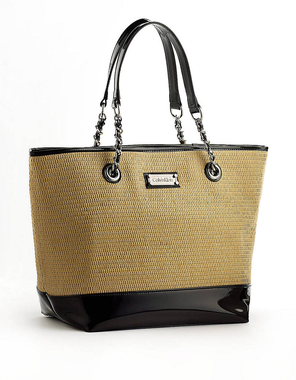 Lyst Calvin Klein St Tropez Large Straw Tote in Natural