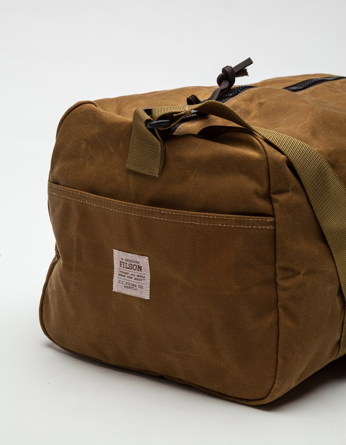 Filson Tin Cloth Small Duffle In Tan Green For Men Lyst