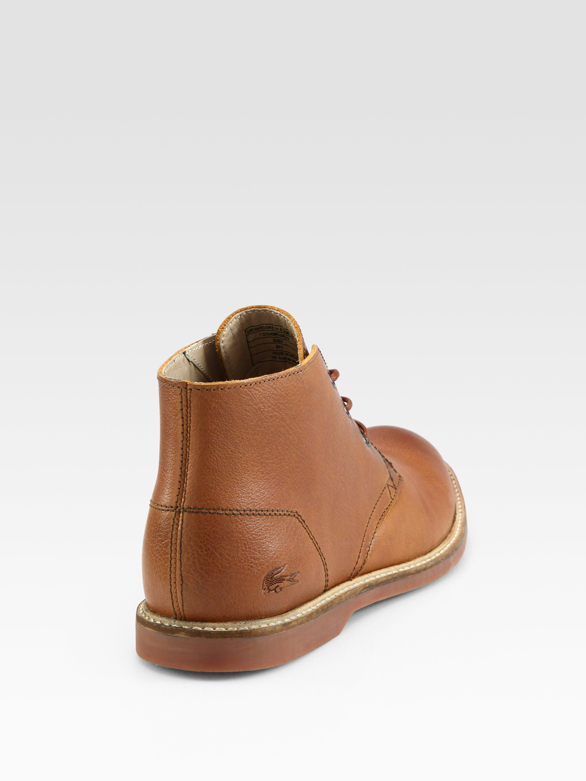 lacoste leather boots