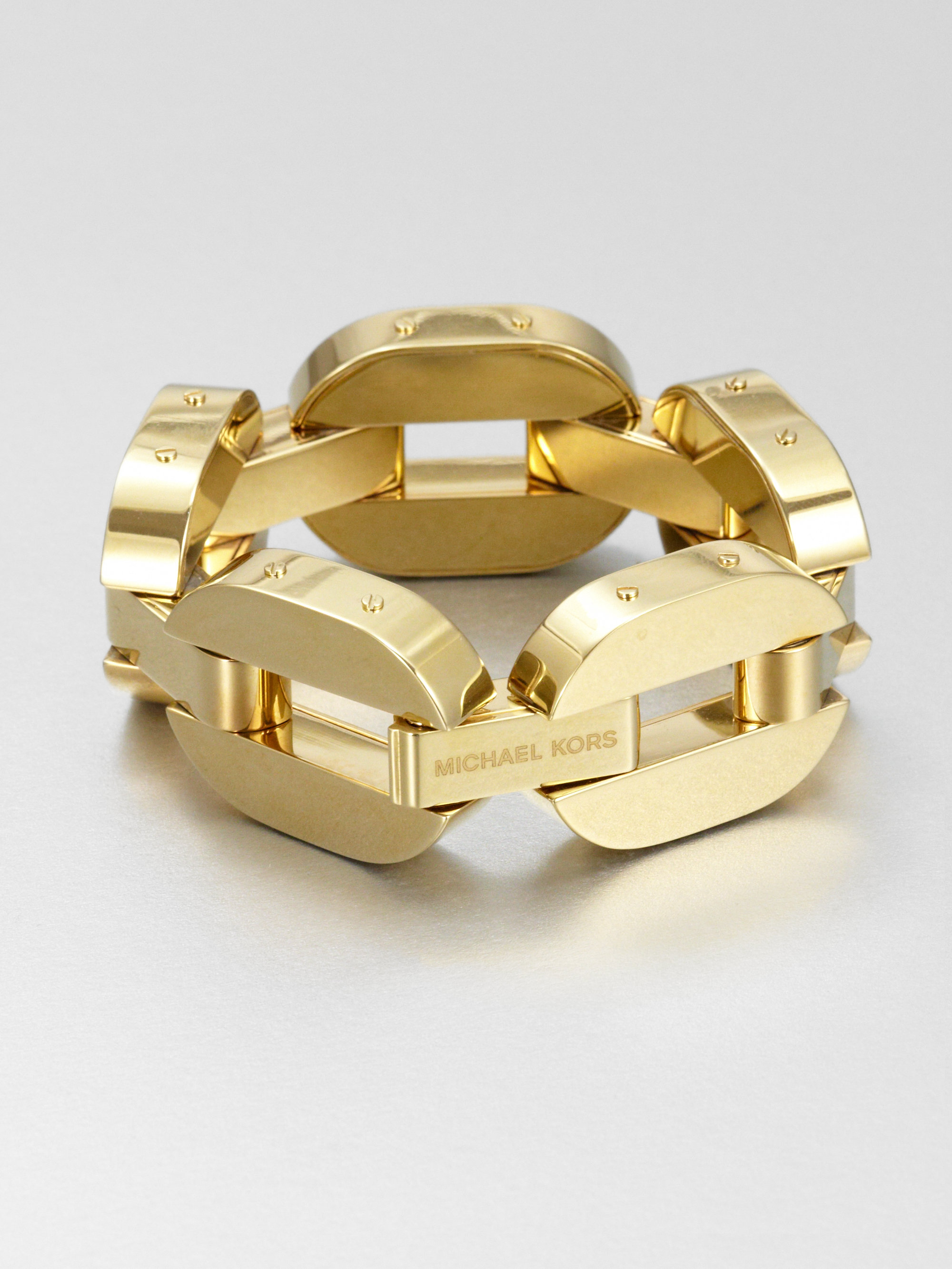 Michael Kors Drama Chain Link Bracelet in Gold (Metallic) - Lyst