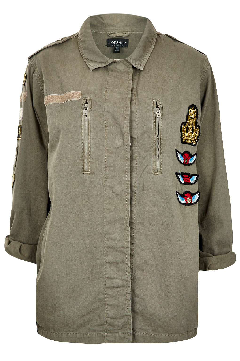 Topshop army green jacket clearance