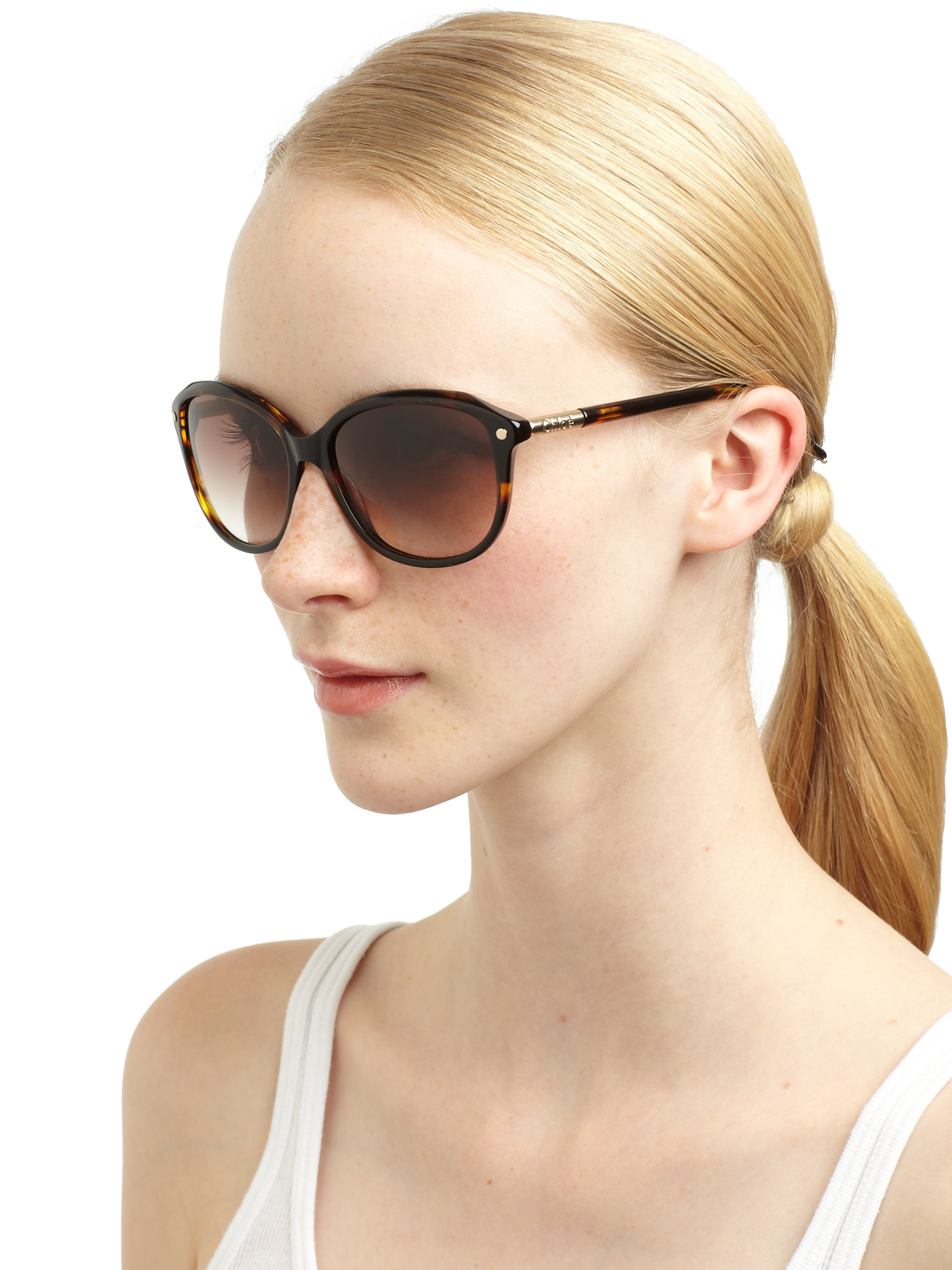 burberry 55mm modified cat eye