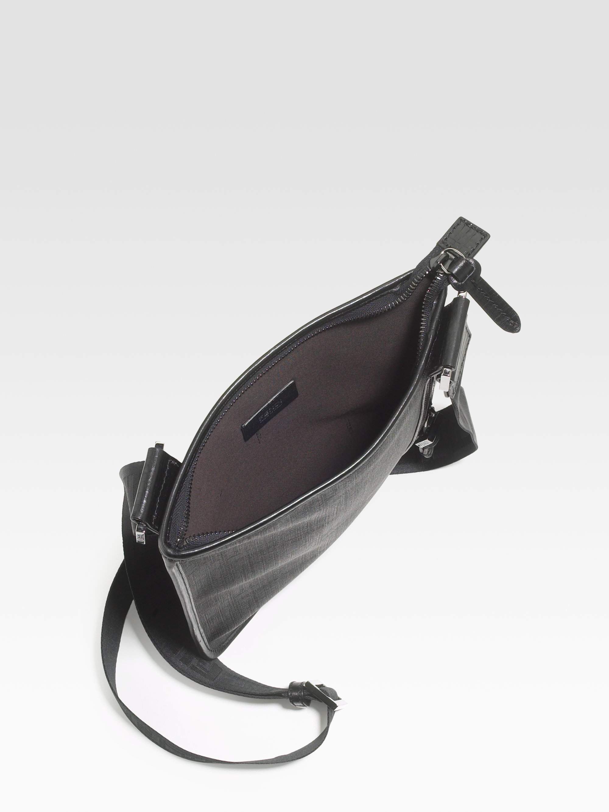 Fendi Crossbody Messenger Bag in Black for Men Lyst