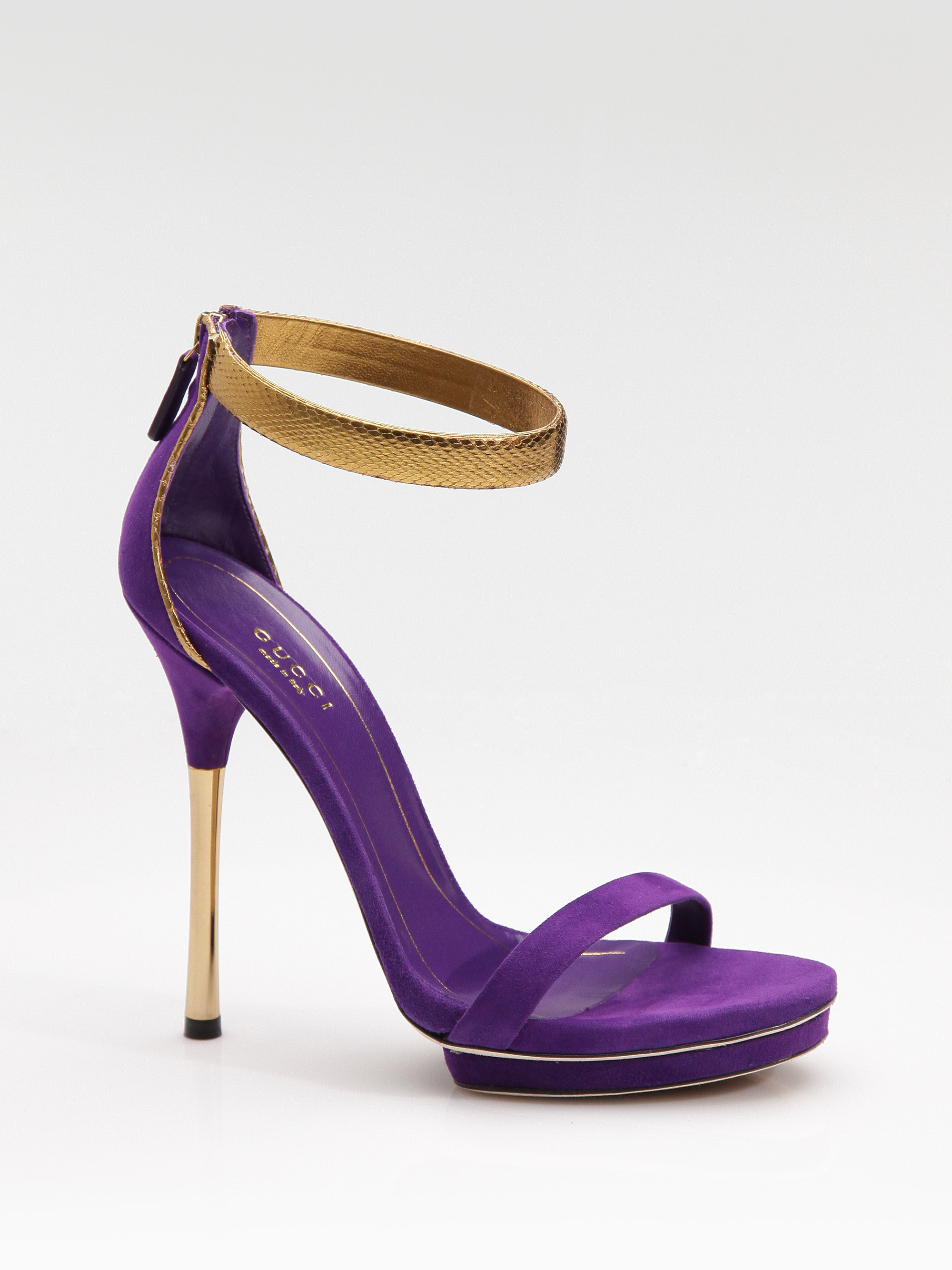 gucci purple sandals