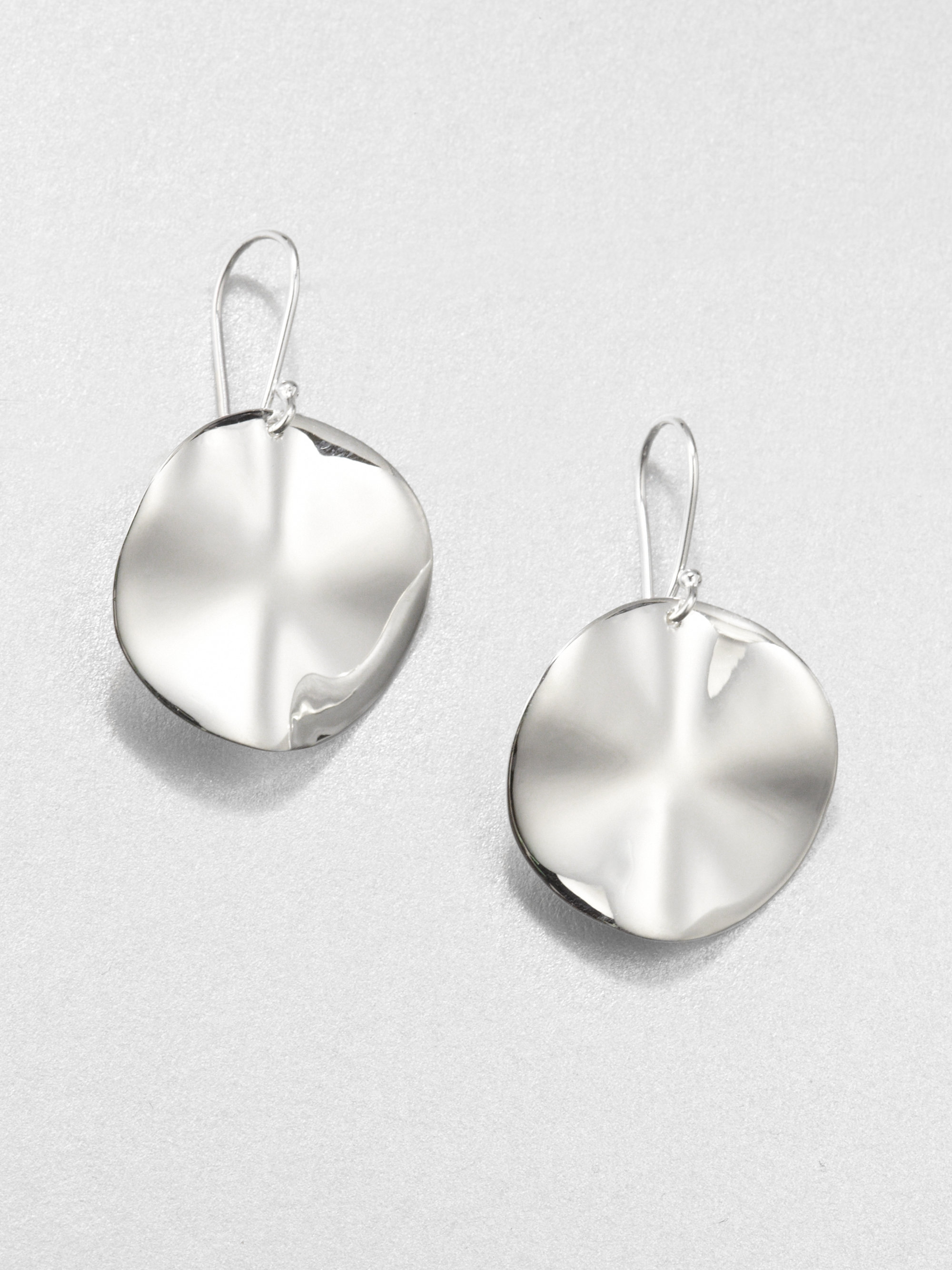 Lyst Ippolita Gl Scultura Sterling Silver Medium Wavy Disc Gallery