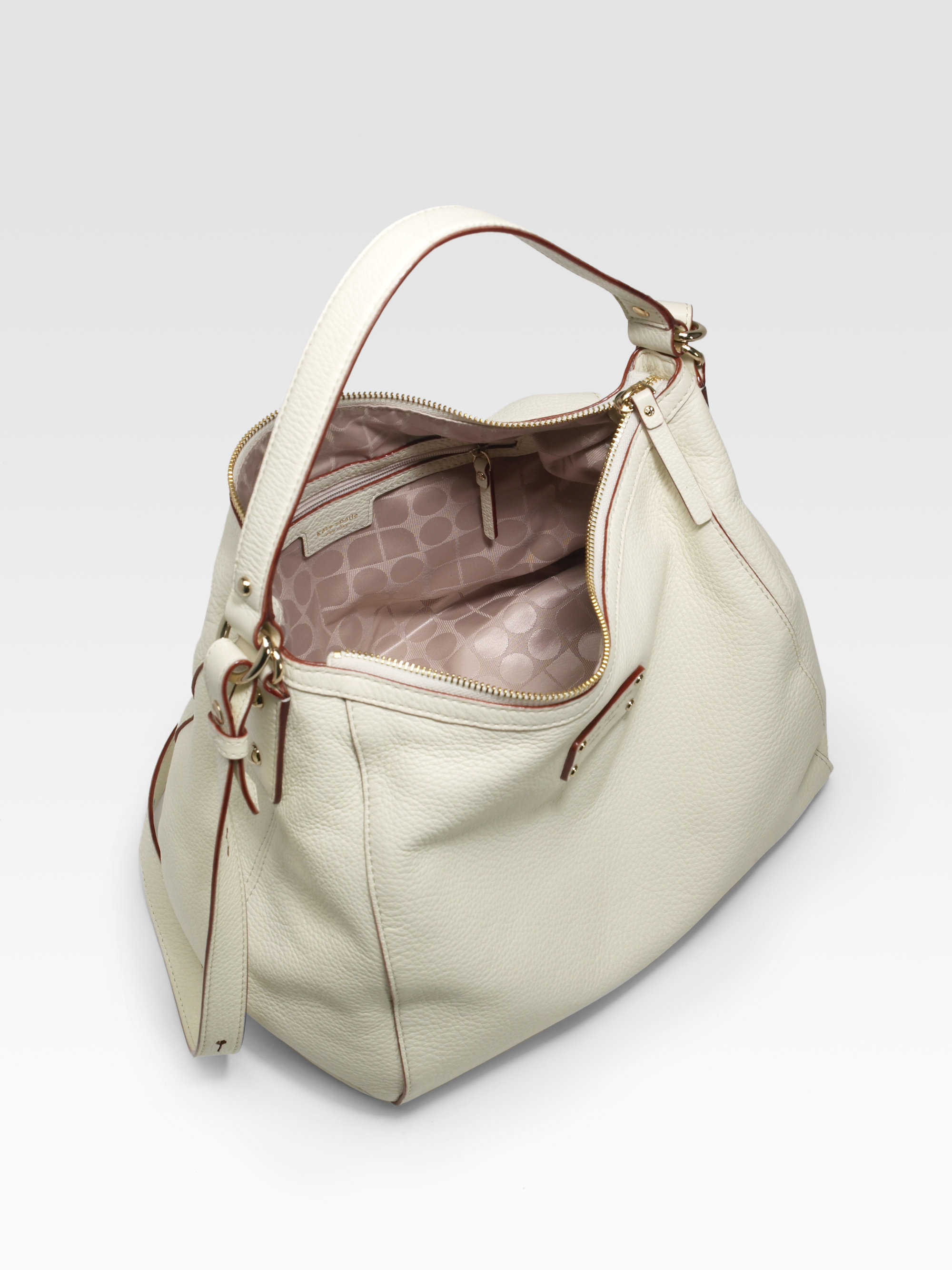 Kate Spade Darien Core Large Leather Gladys Bag in White