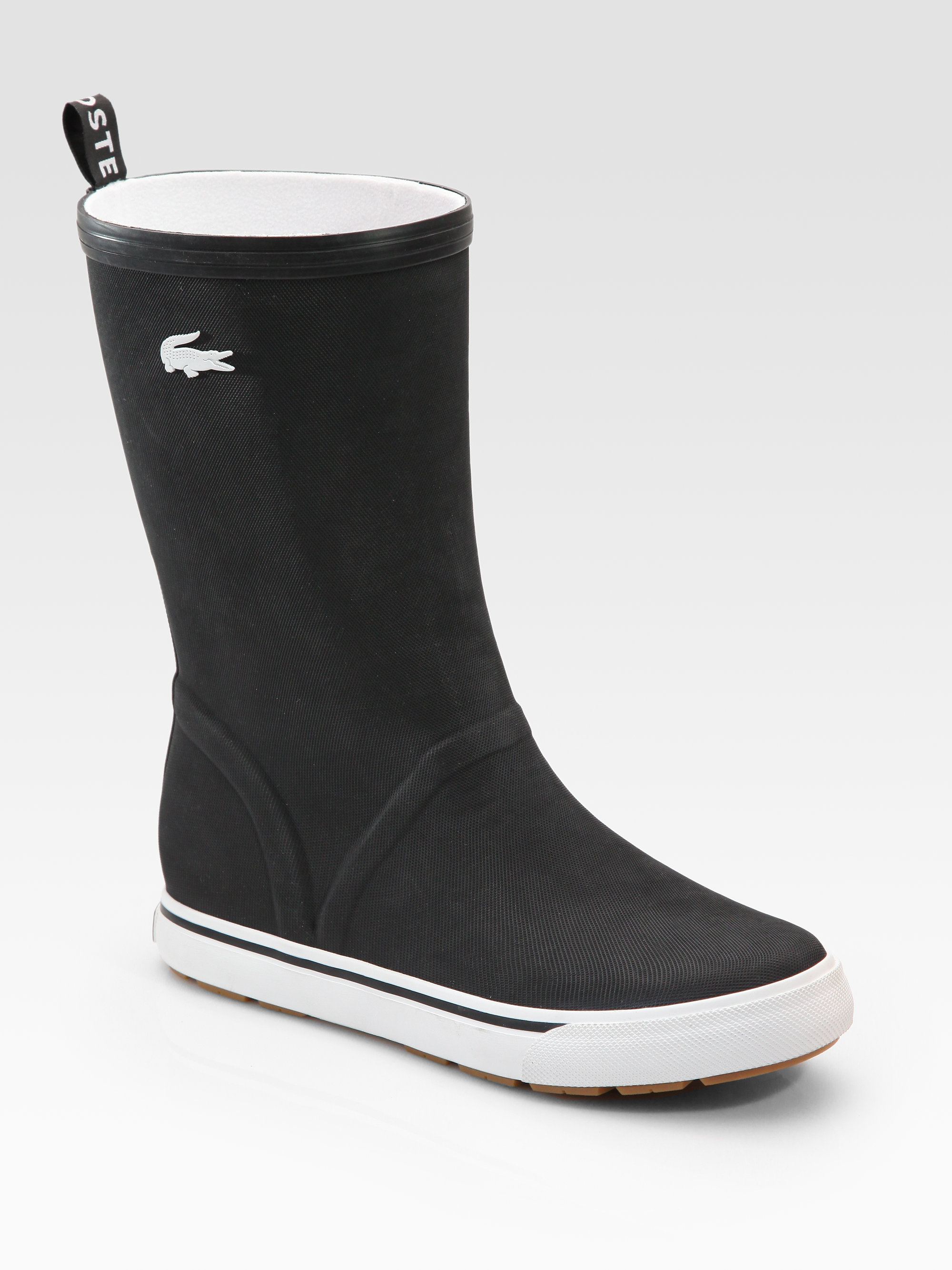 lacoste rain boots