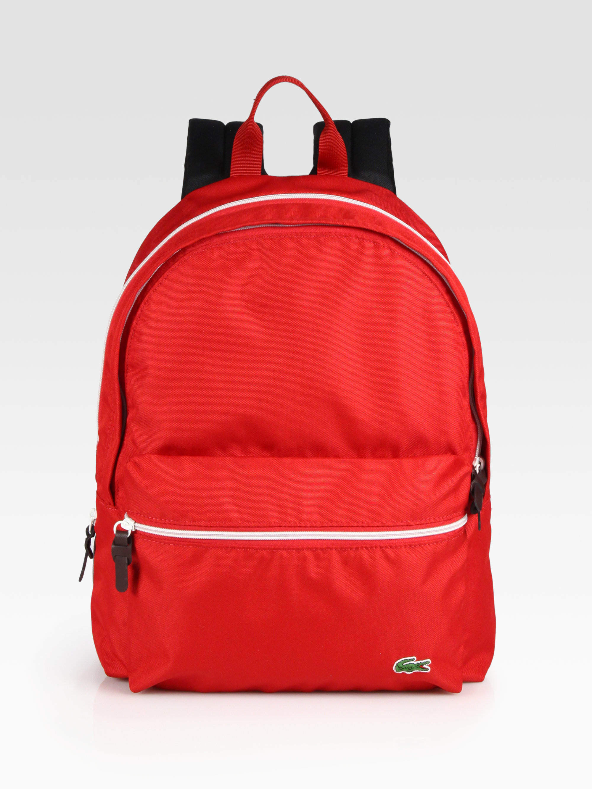 lacoste red backpack