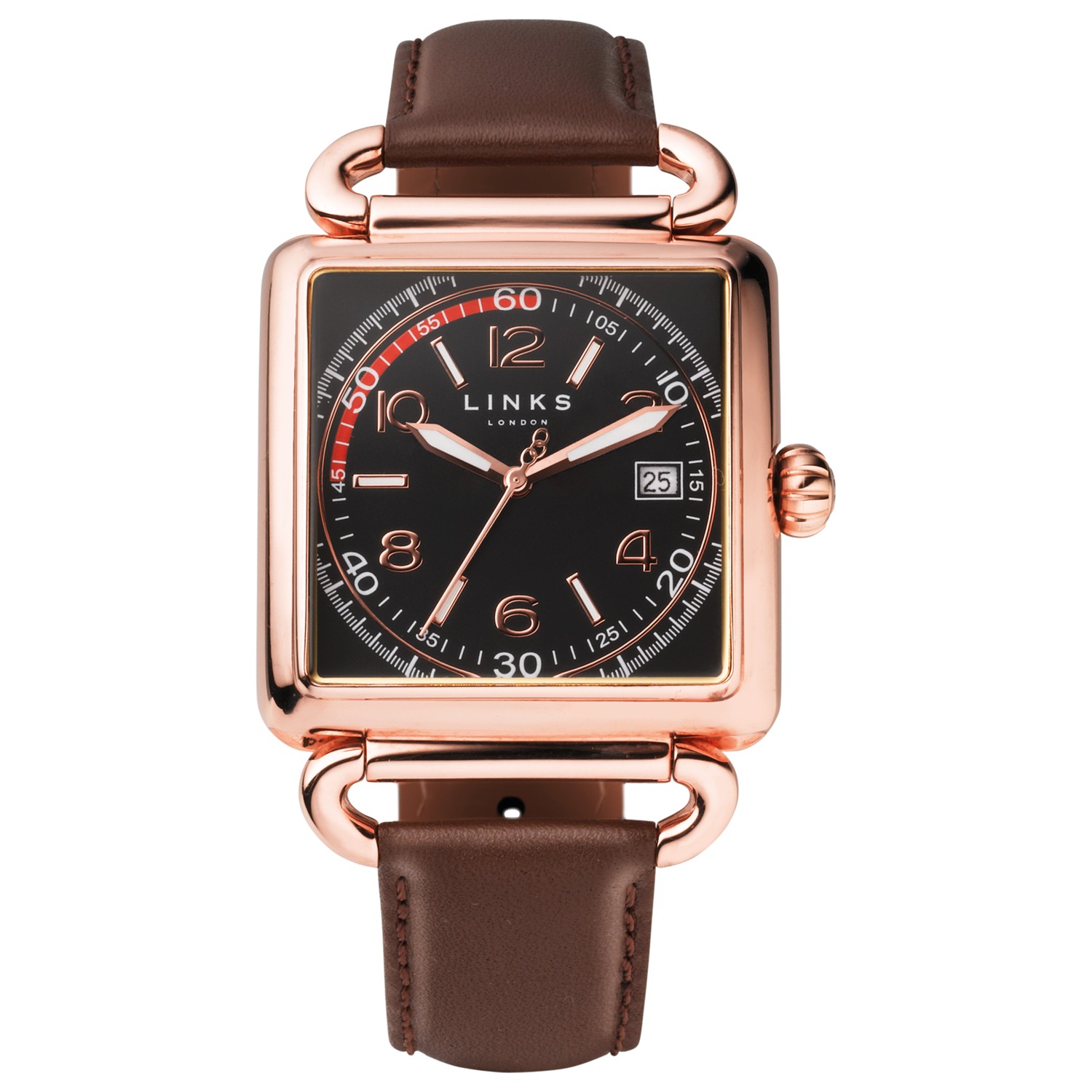Links Of London Mens Driver Square Watch In Rose Gold Brown Brown For Men Lyst Links Of London Mens Driver Square Watch In Rose Gold Brown Brown For Men Lyst