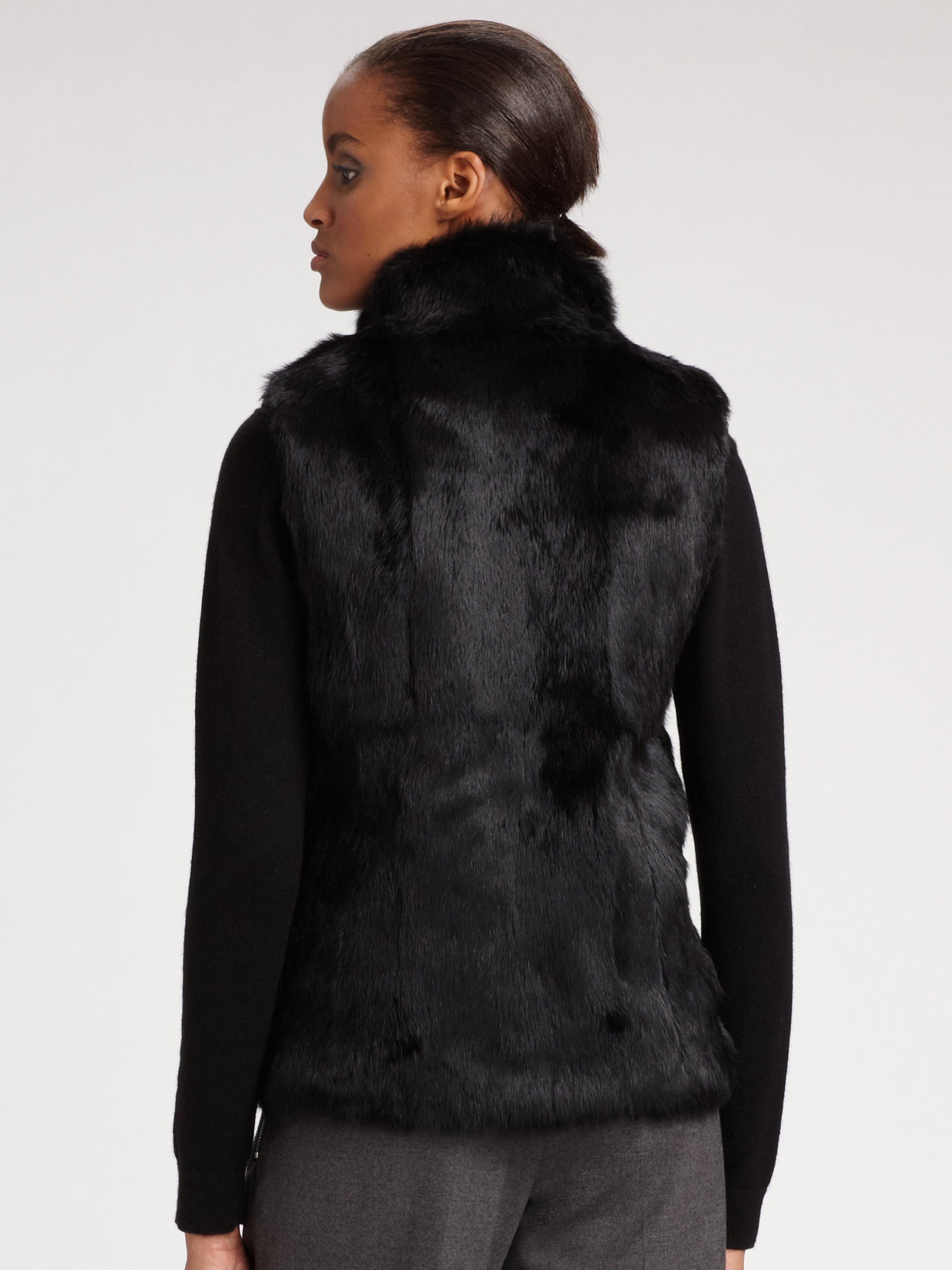 Michael Kors Black Fur Vest Online Sale, UP TO 62% OFF