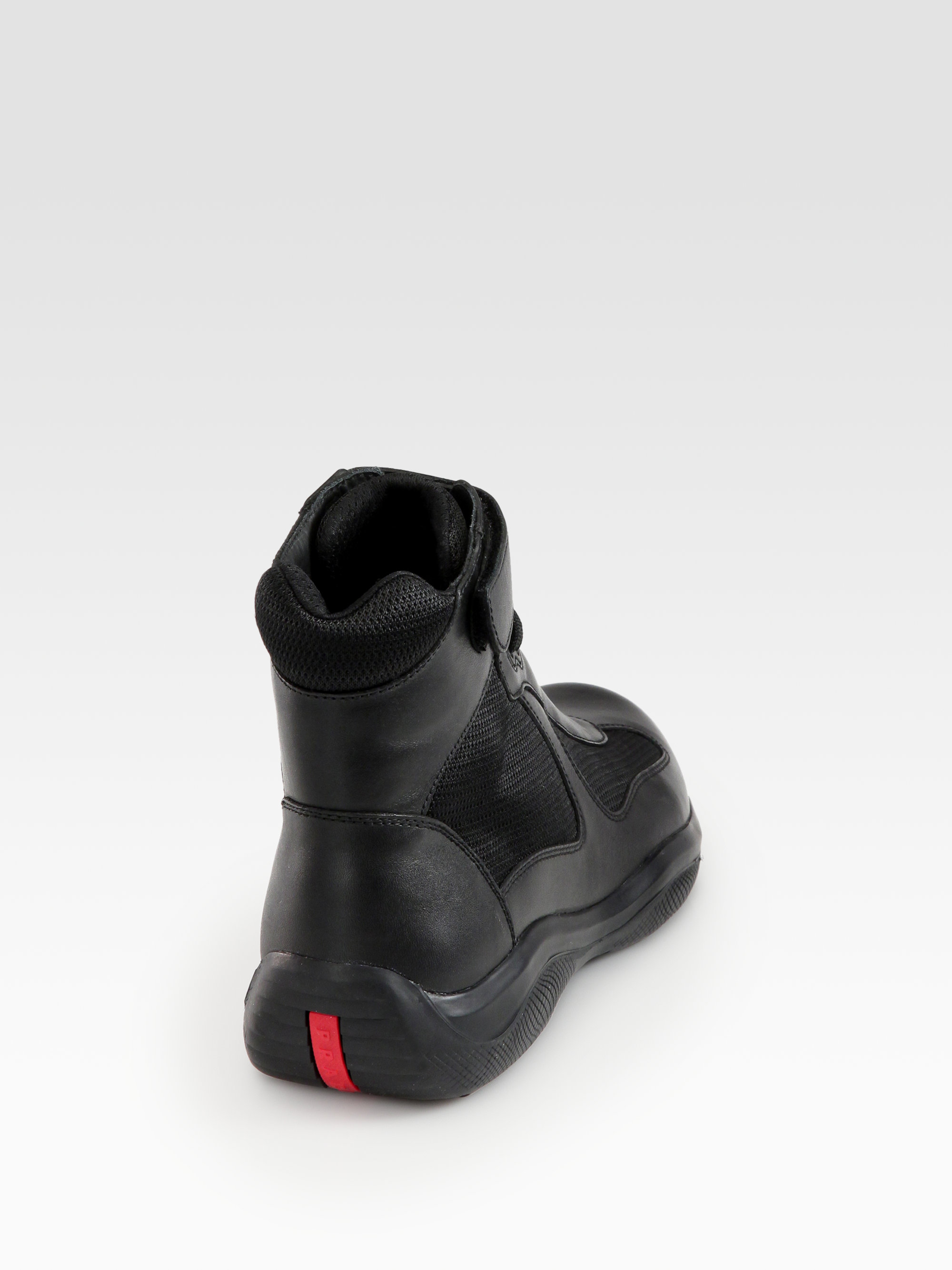 prada black high tops